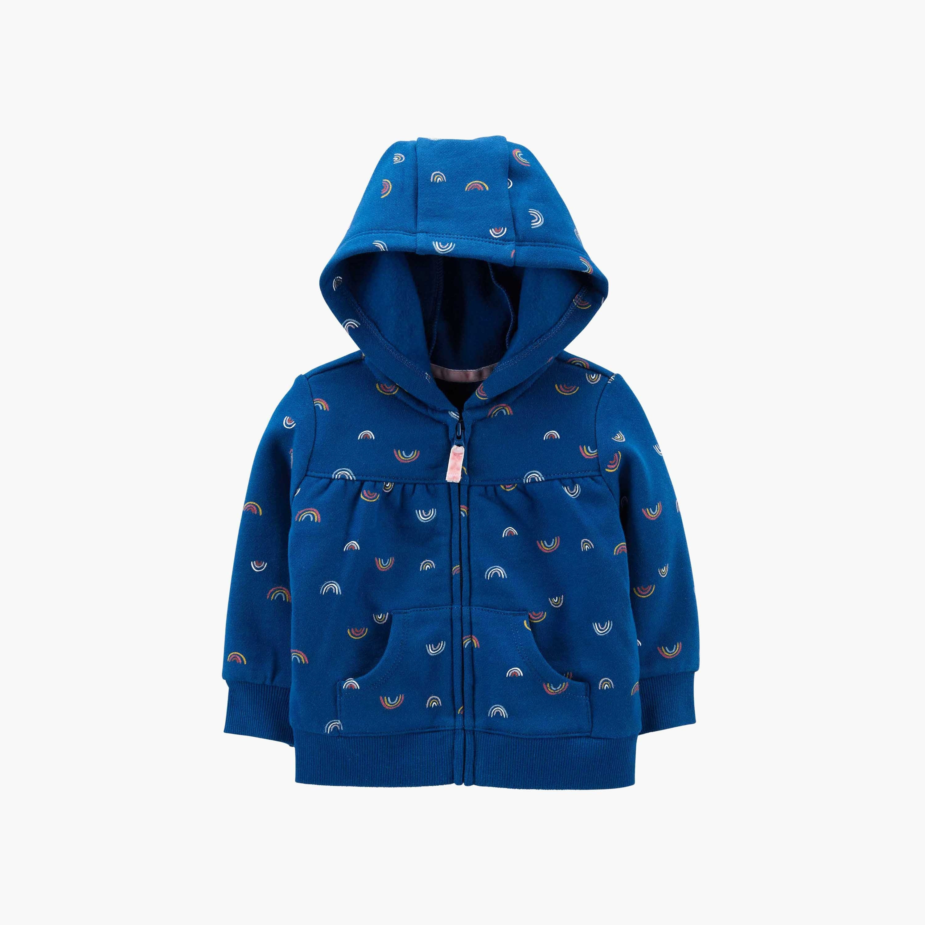 Buy Carter s Rainbow Zip Up Fleece Hooded Jacket Online Babyshop KSA