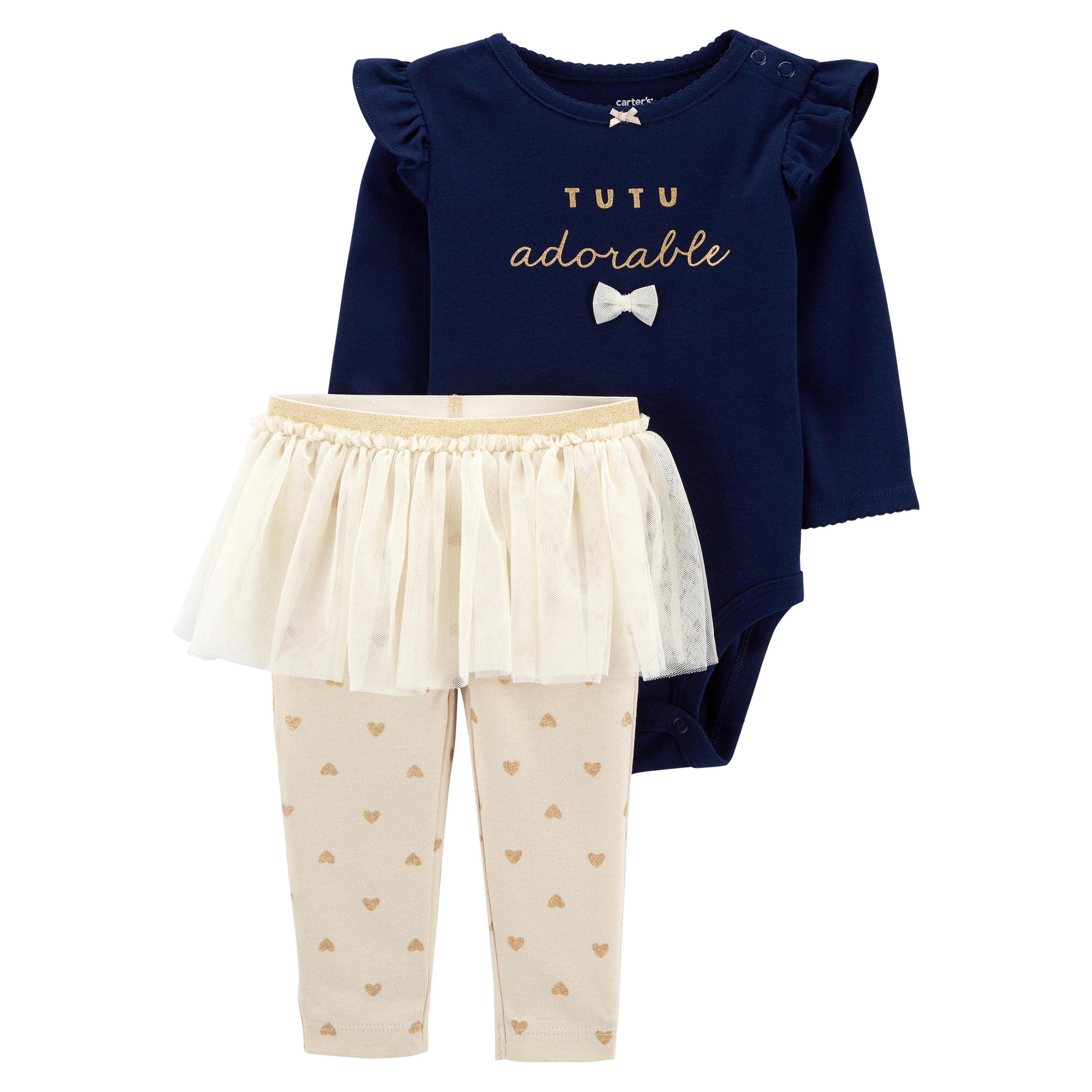 Buy Carter s Adorable Bodysuit with Tutu Pant Set of 2 Online Babyshop KSA