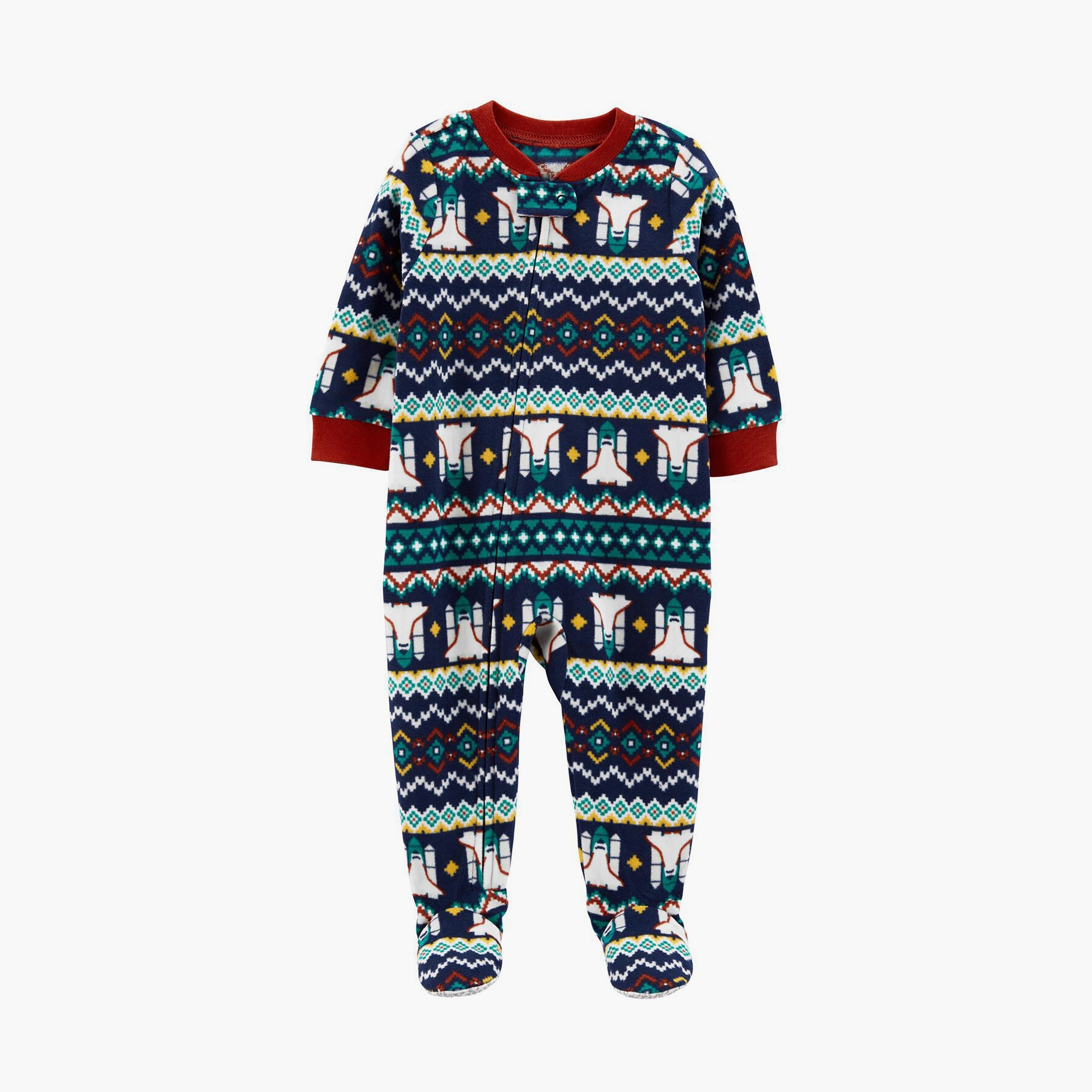 Carter s Rocket Fleece Footie PJs