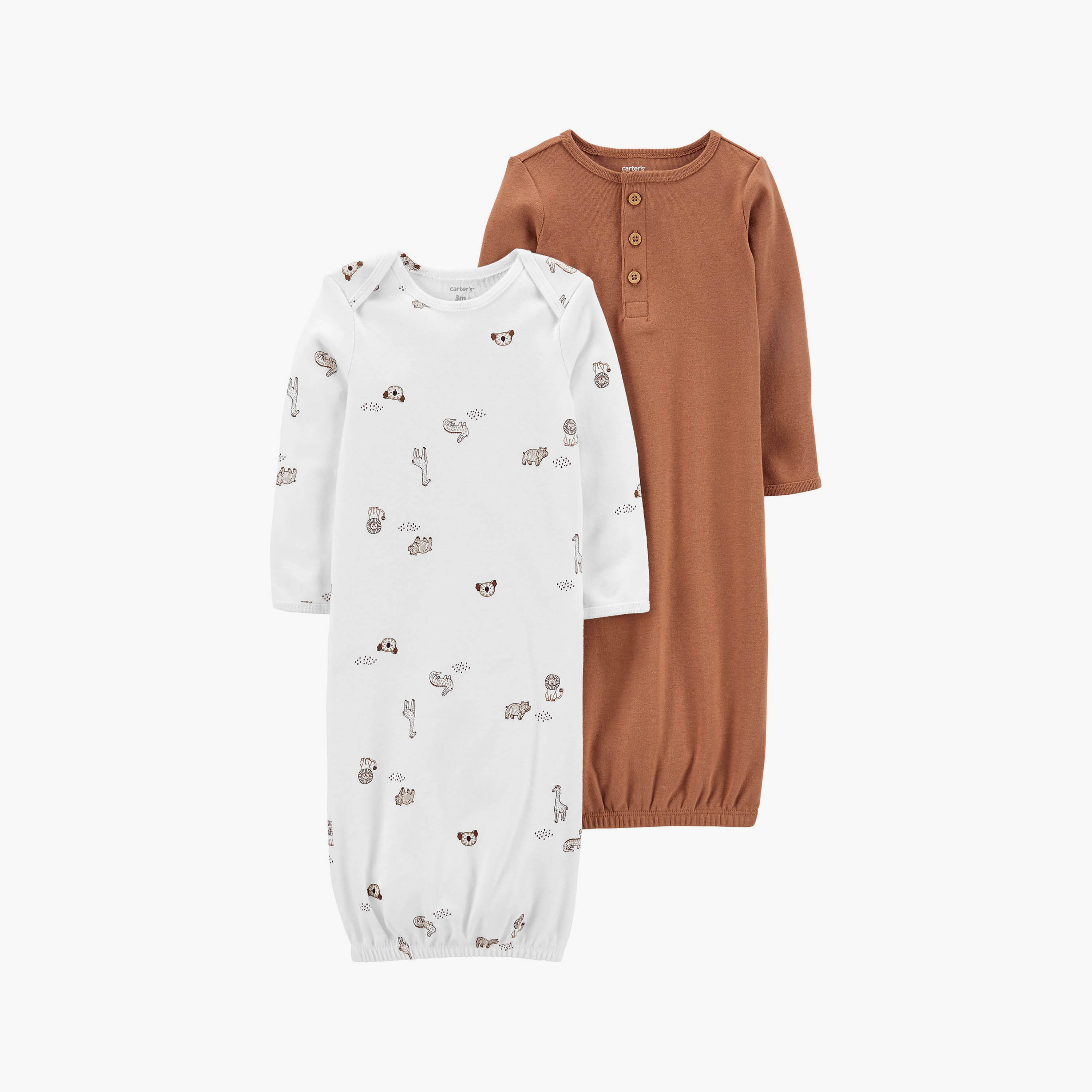 Buy Baby Boys Carter s Animal Safari Printed Night Gowns Pack of