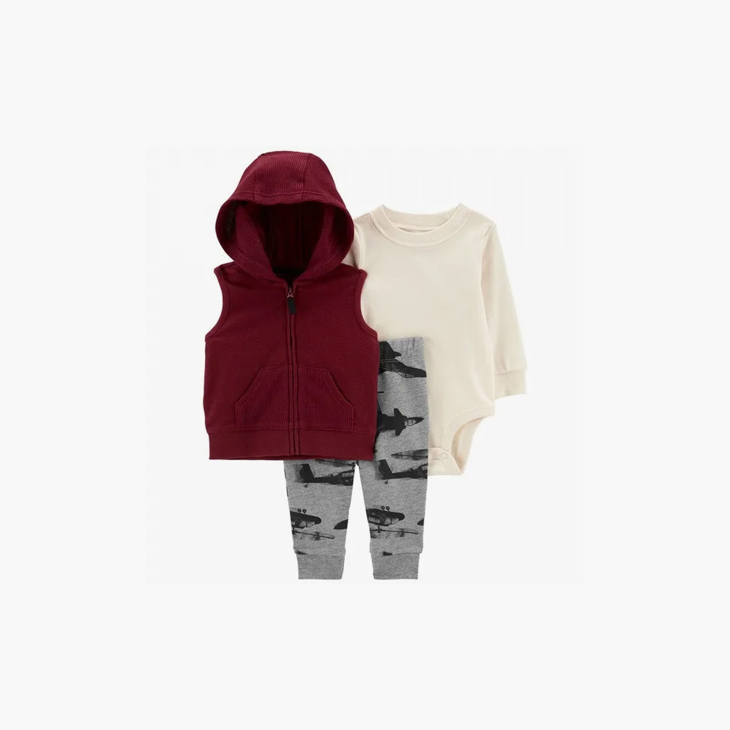 جاكيت مطبوع بأكمام طويلة، بودي سوت مع بنطال ركض 3 قطع من كارترز-baby-boys-clothing-winterwear-setsandcoords-image-1