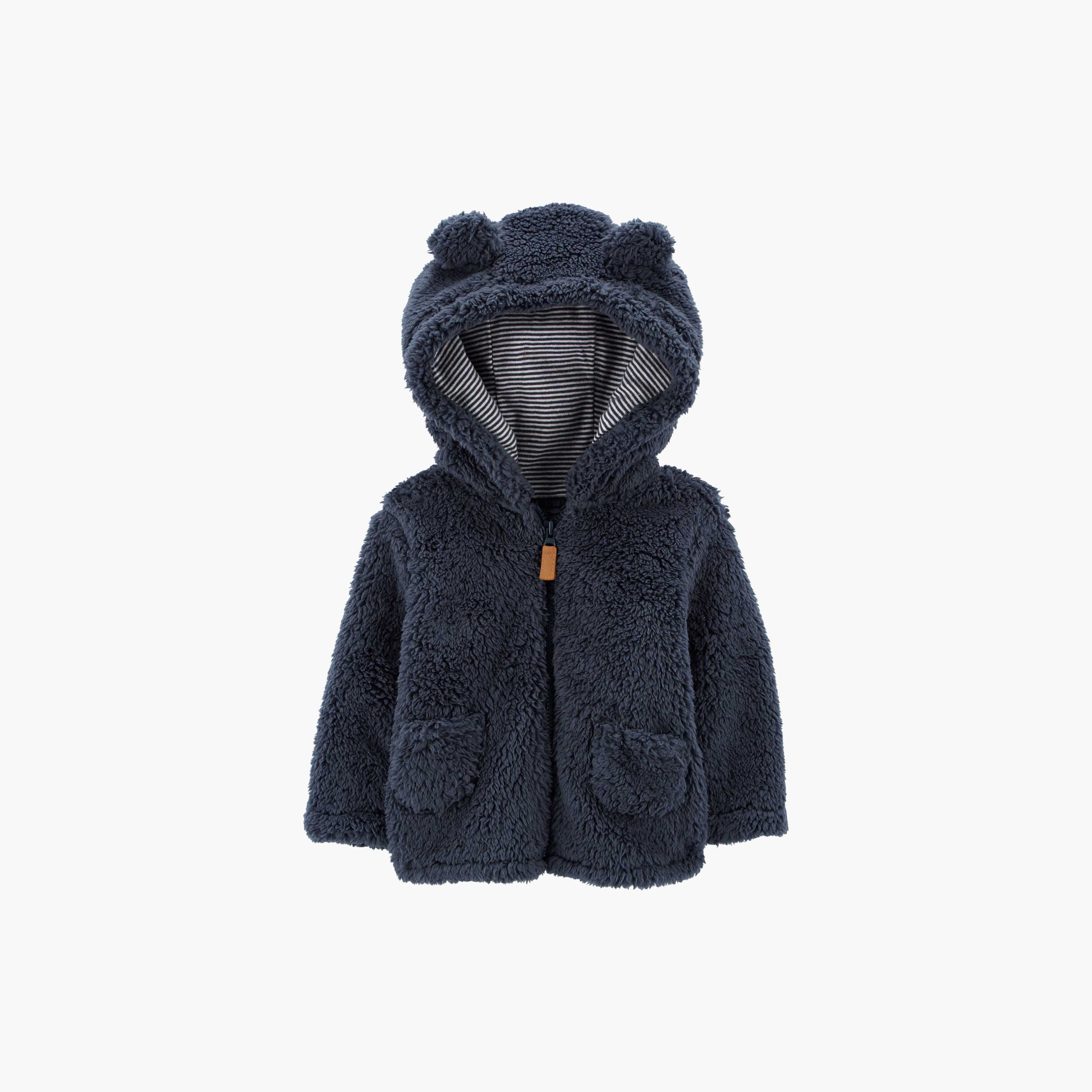 Buy Carter s Zip Up Sherpa Hooded Cardigan Online Babyshop KSA