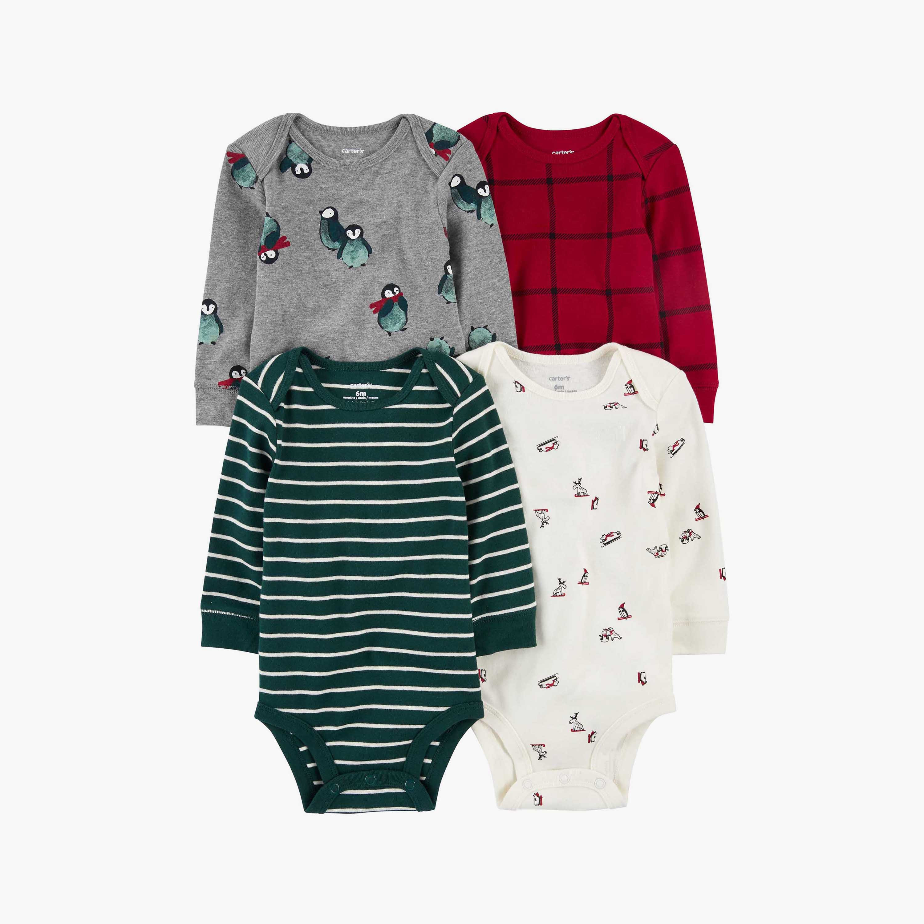 Carter's long best sale sleeve bodysuits