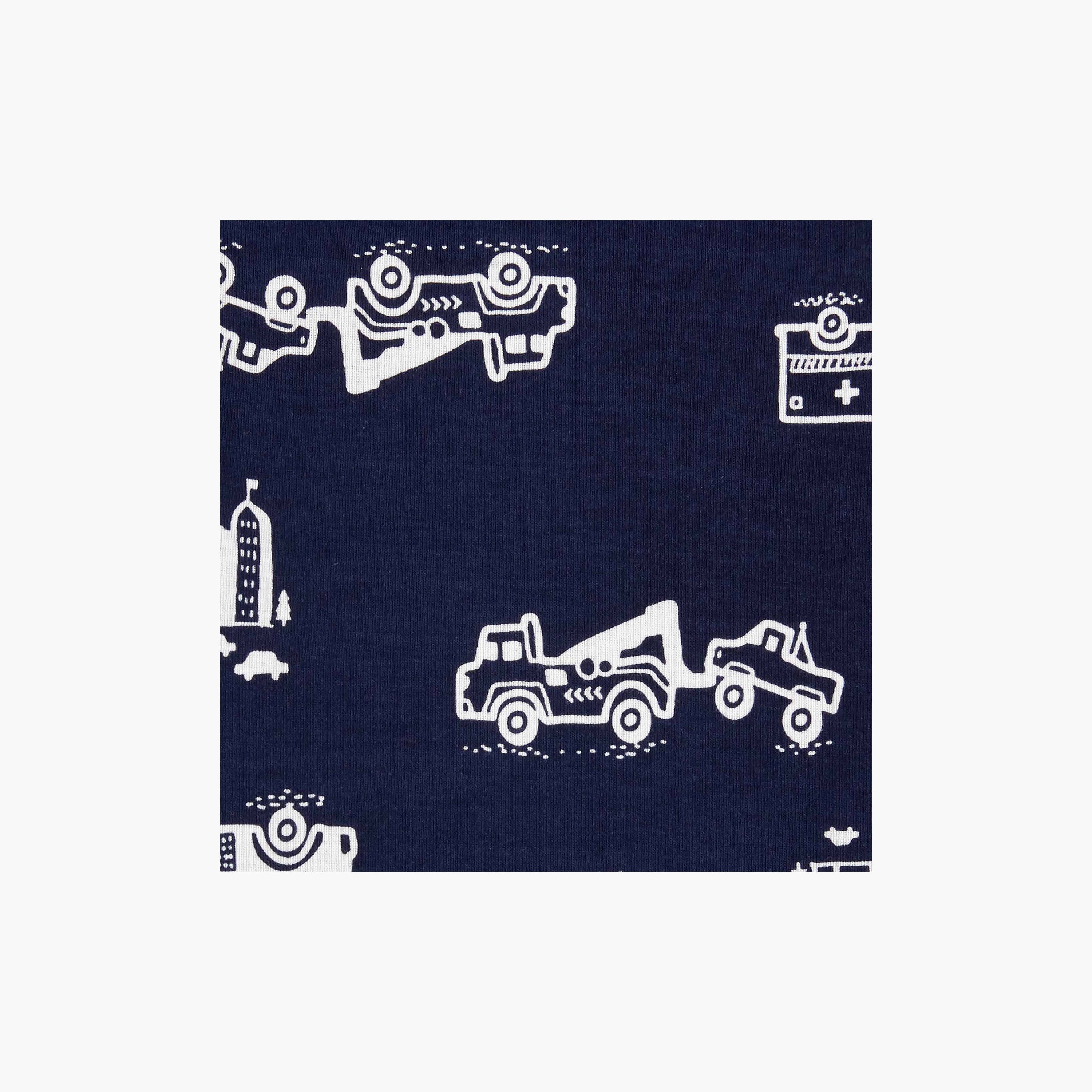 Carter's Firetruck T-shirts with Pyjamas Sleeping Outfit-Set of 4-baby-boys-clothing-nightwear-pyjamasets-image-3