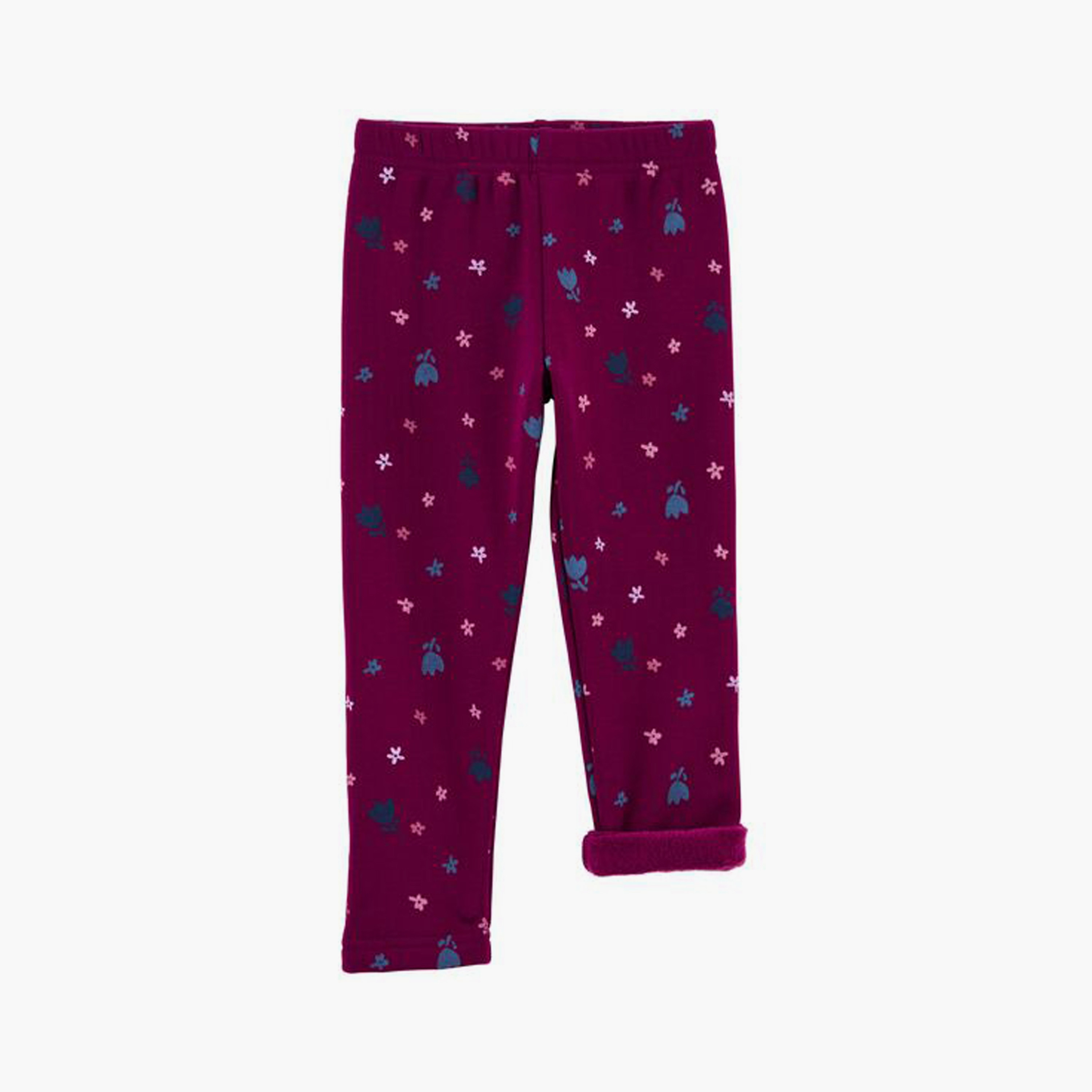 بنطال المطاطي المطبوع بالزهور من كارترز-baby-girls-clothing-bottoms-leggings-image-2