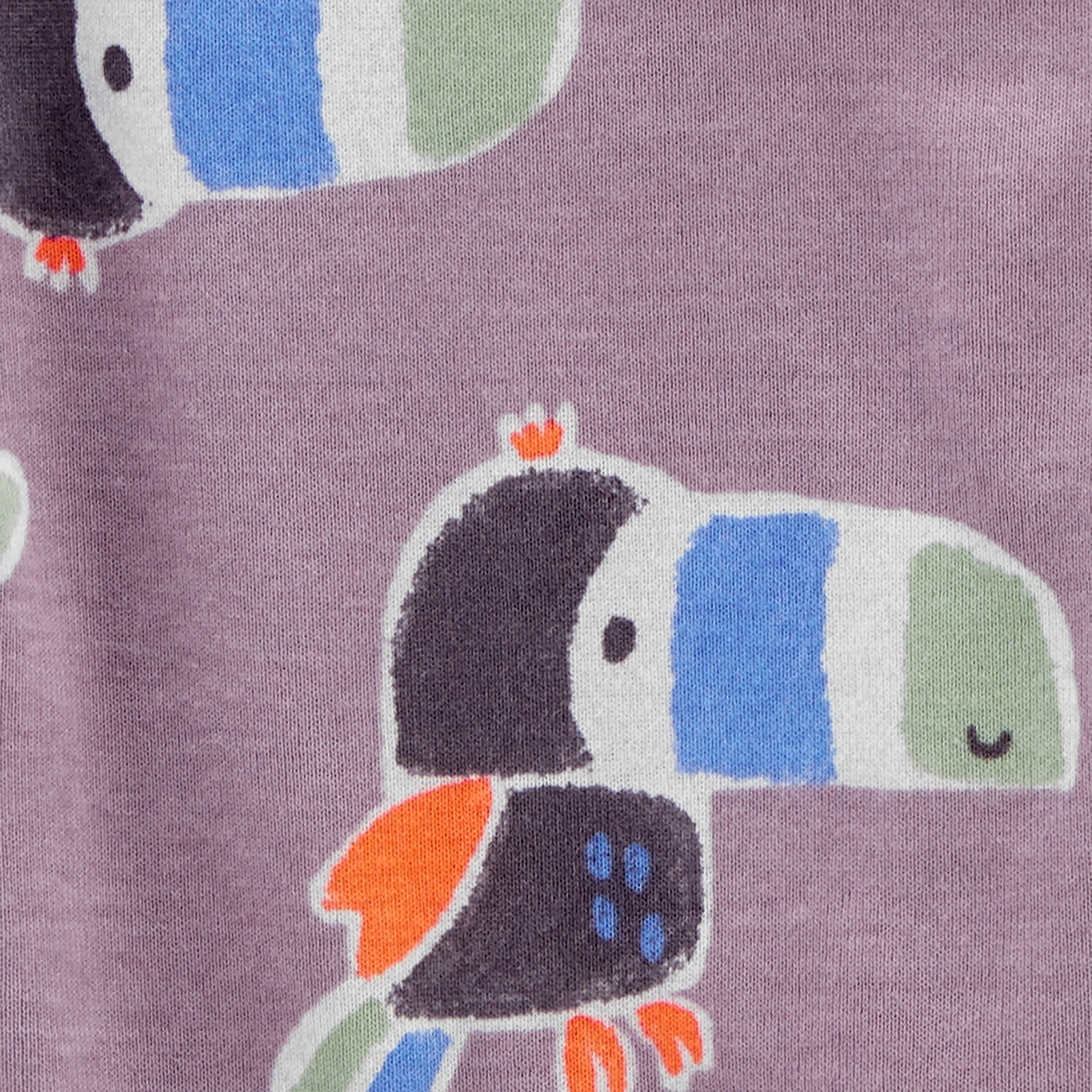 طقم أفرول وشورت بطبعة طائر أرجواني 3 قطع من كارترز-baby-boys-clothing-setsandcoords-image-2