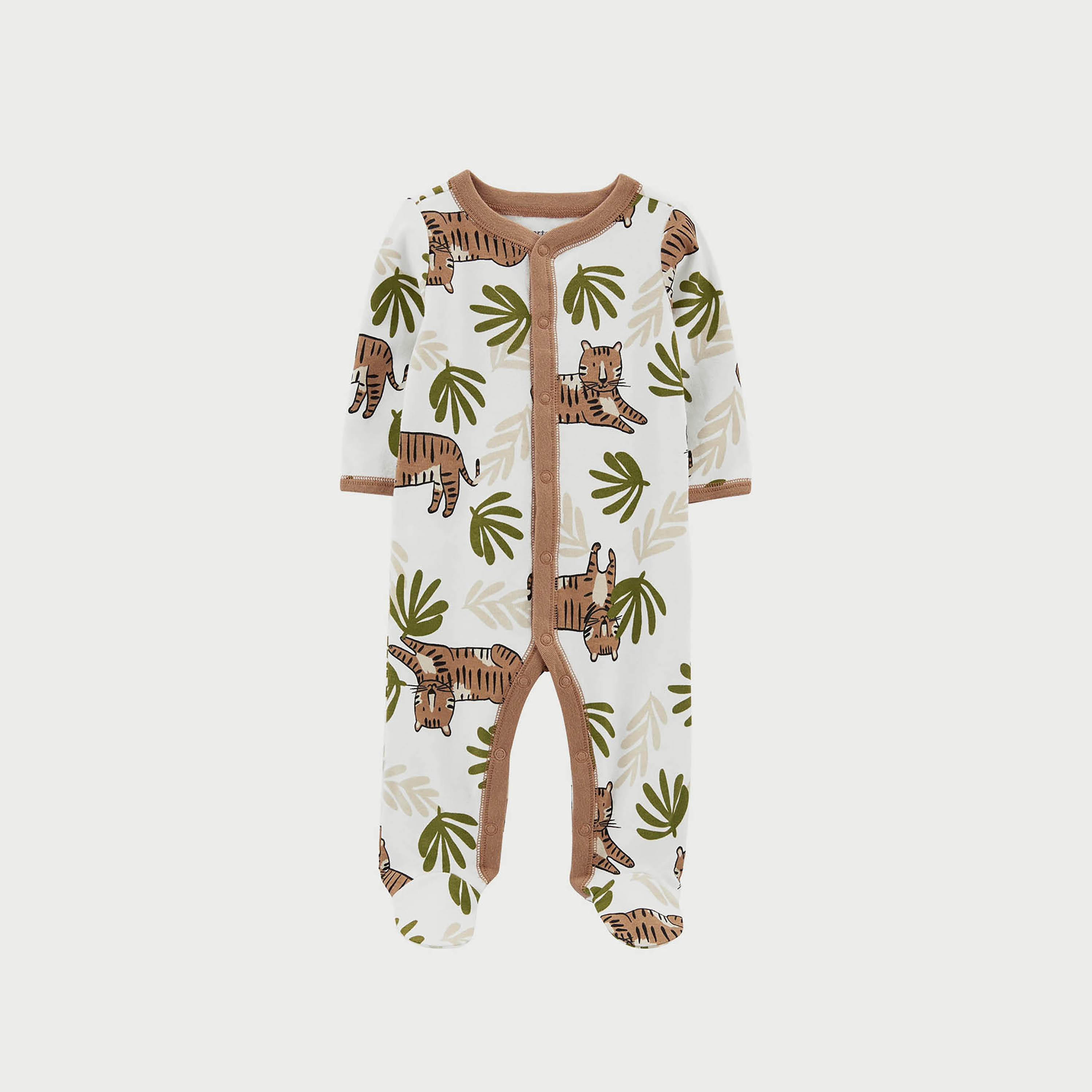 بدلة نوم و لعب بأرجل و كباسين تايجر من كارترز-baby-boys-clothing-nightwear-sleepsuits-image-1