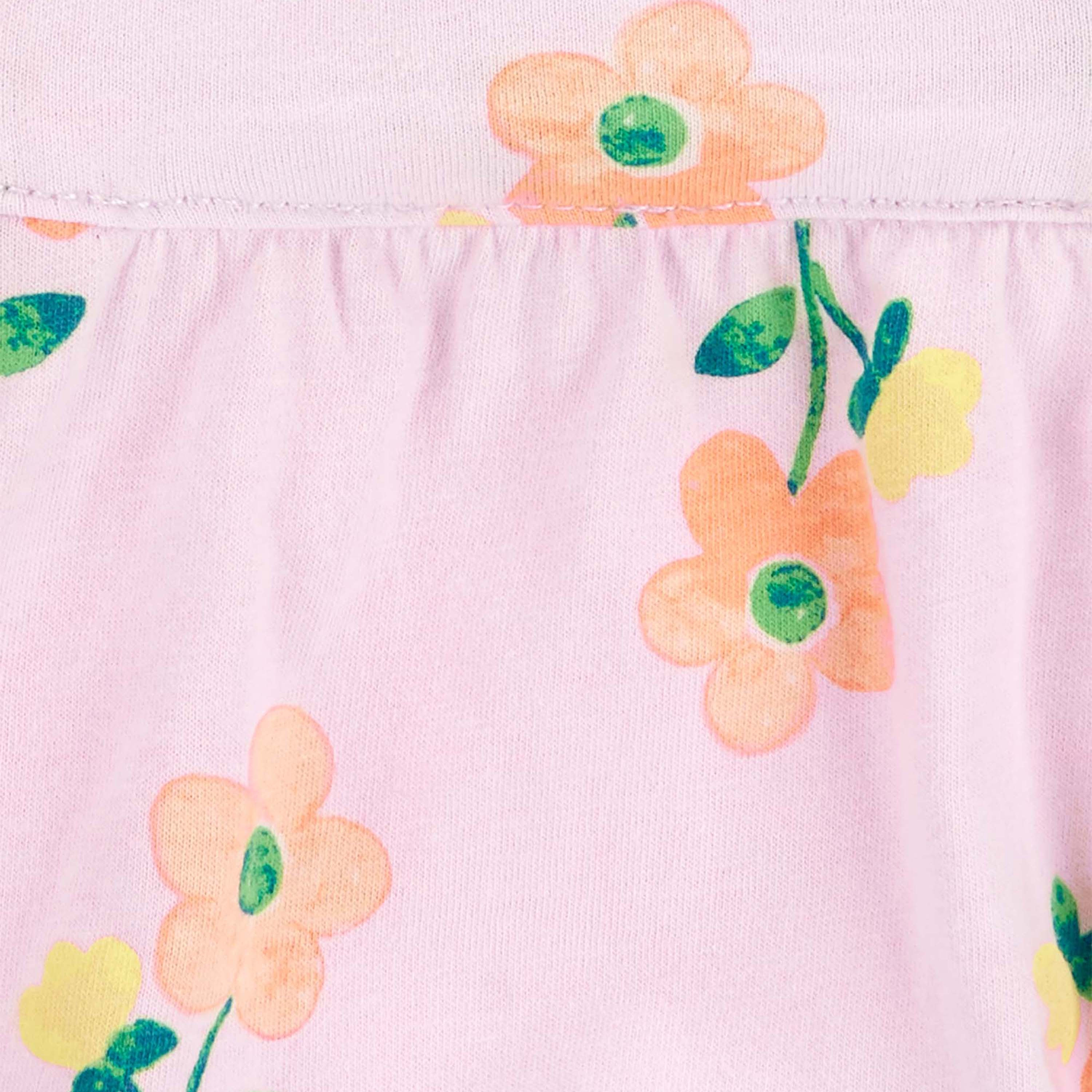 طقم تيشيرت بطبعة جرافيك وأفرول شورت قطعتين من كارترز-baby-girls-clothing-setsandcoords-image-3