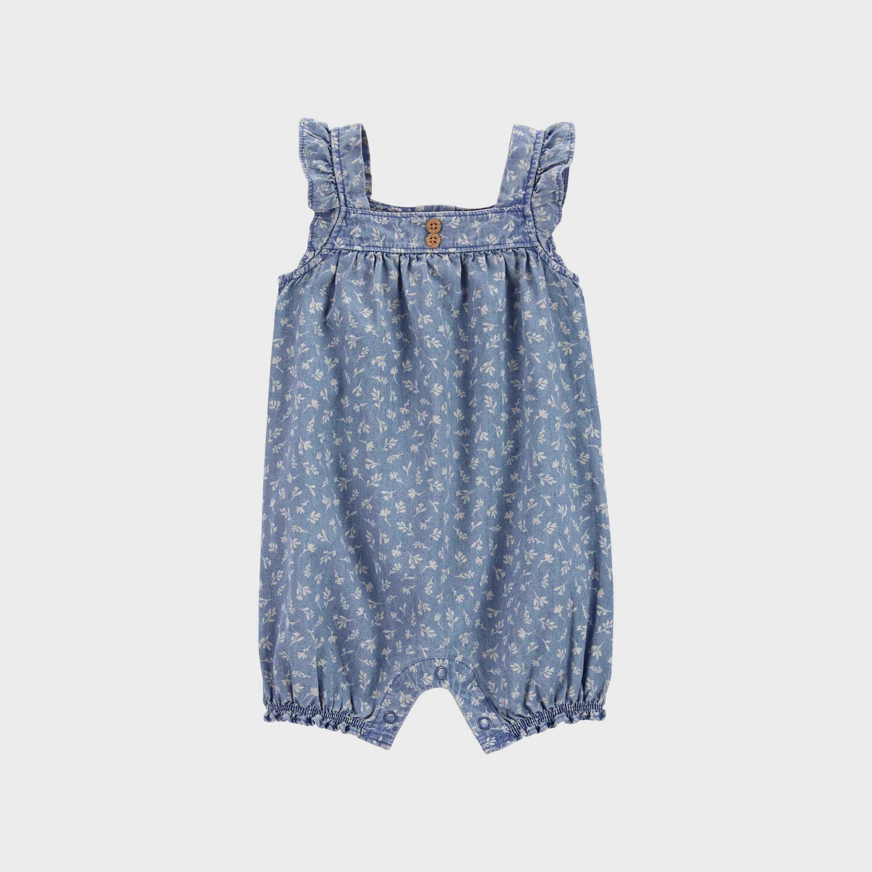 Baby girl best sale chambray romper