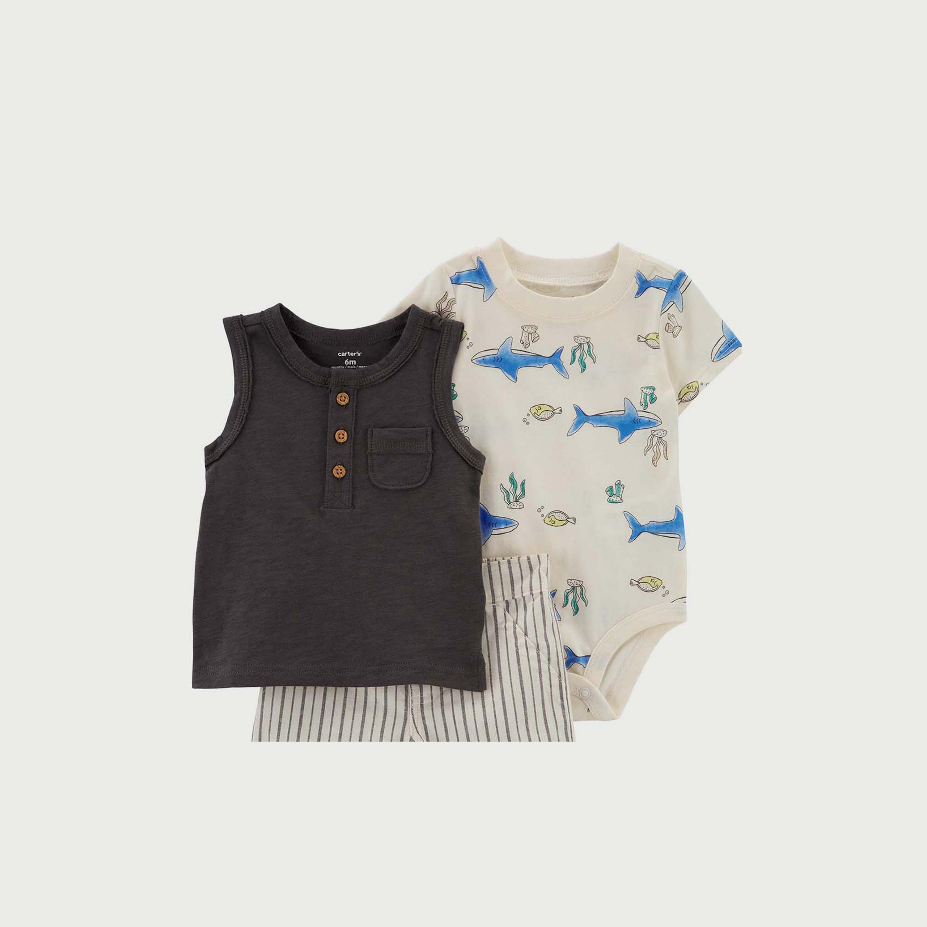 Carters 3-Piece Little Short Set-baby-boys-clothing-setsandcoords-image-2