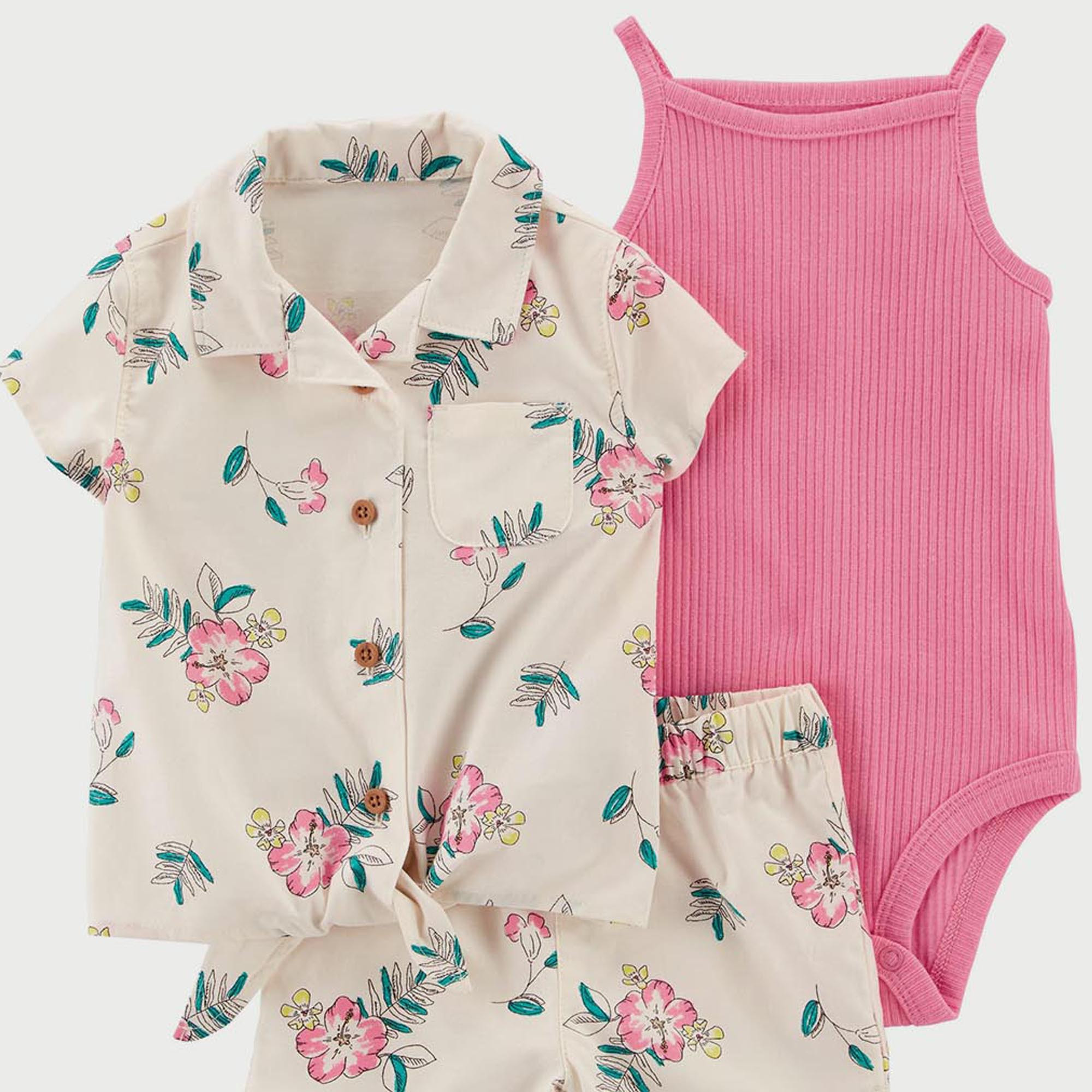 Carters 3-Piece Floral Outfit Set-baby-girls-clothing-setsandcoords-image-2