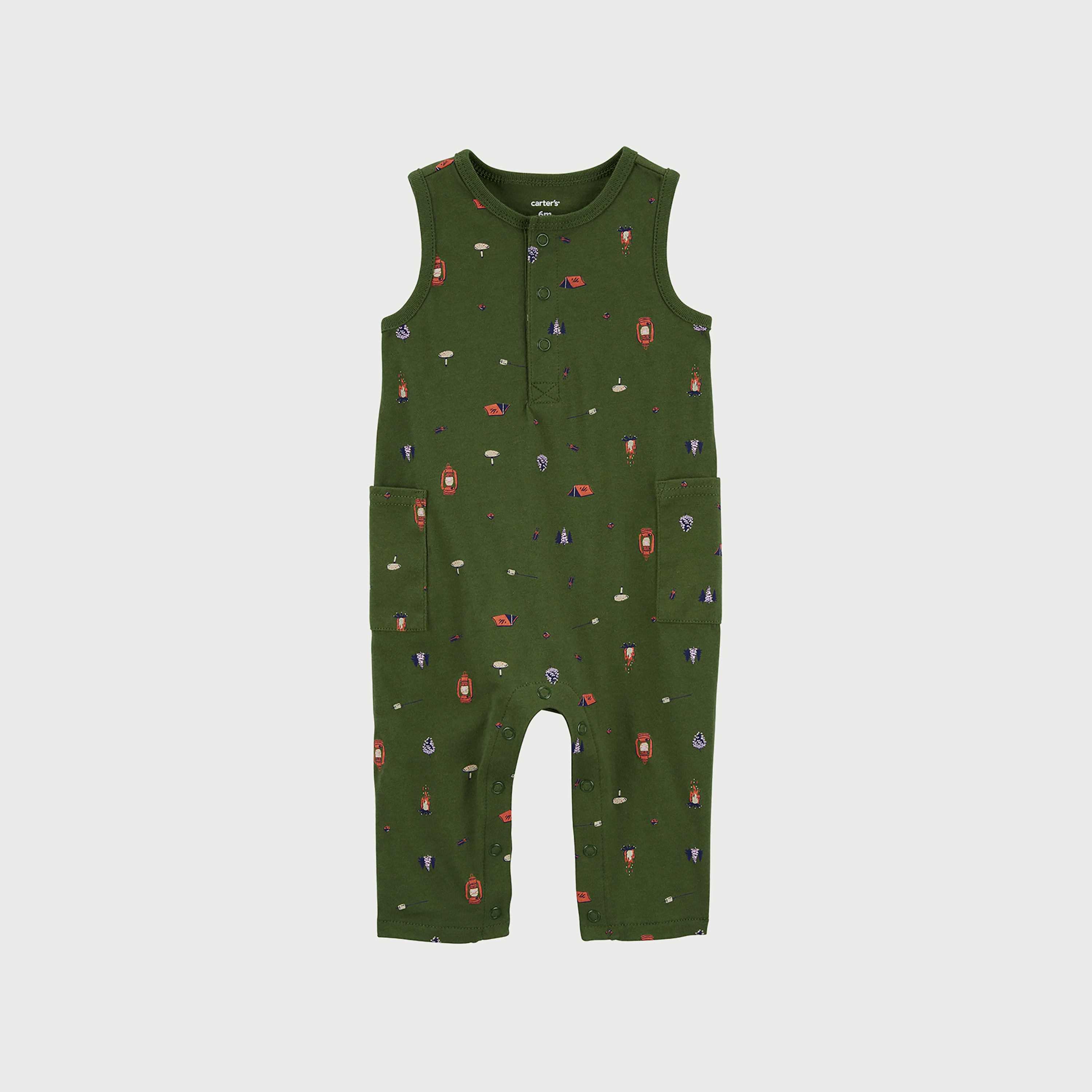 أفرول قصير بطبعة مخيم من كارترز-baby-boys-clothing-winterwear-rompers-image-1