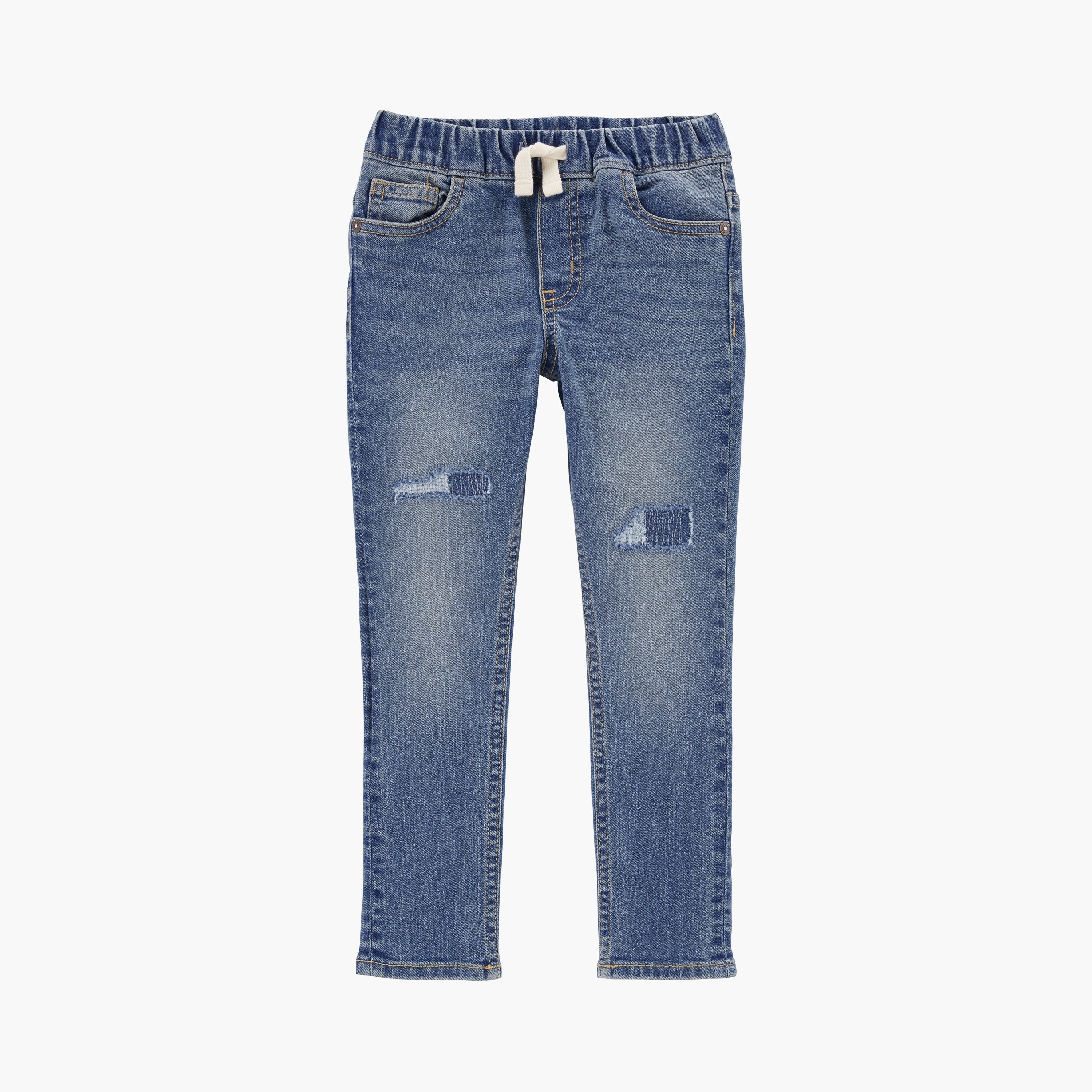 بنطلون جينز بخمسة جيوب ومطاطي من كارترز-baby-boys-clothing-bottoms-jeans-image-1