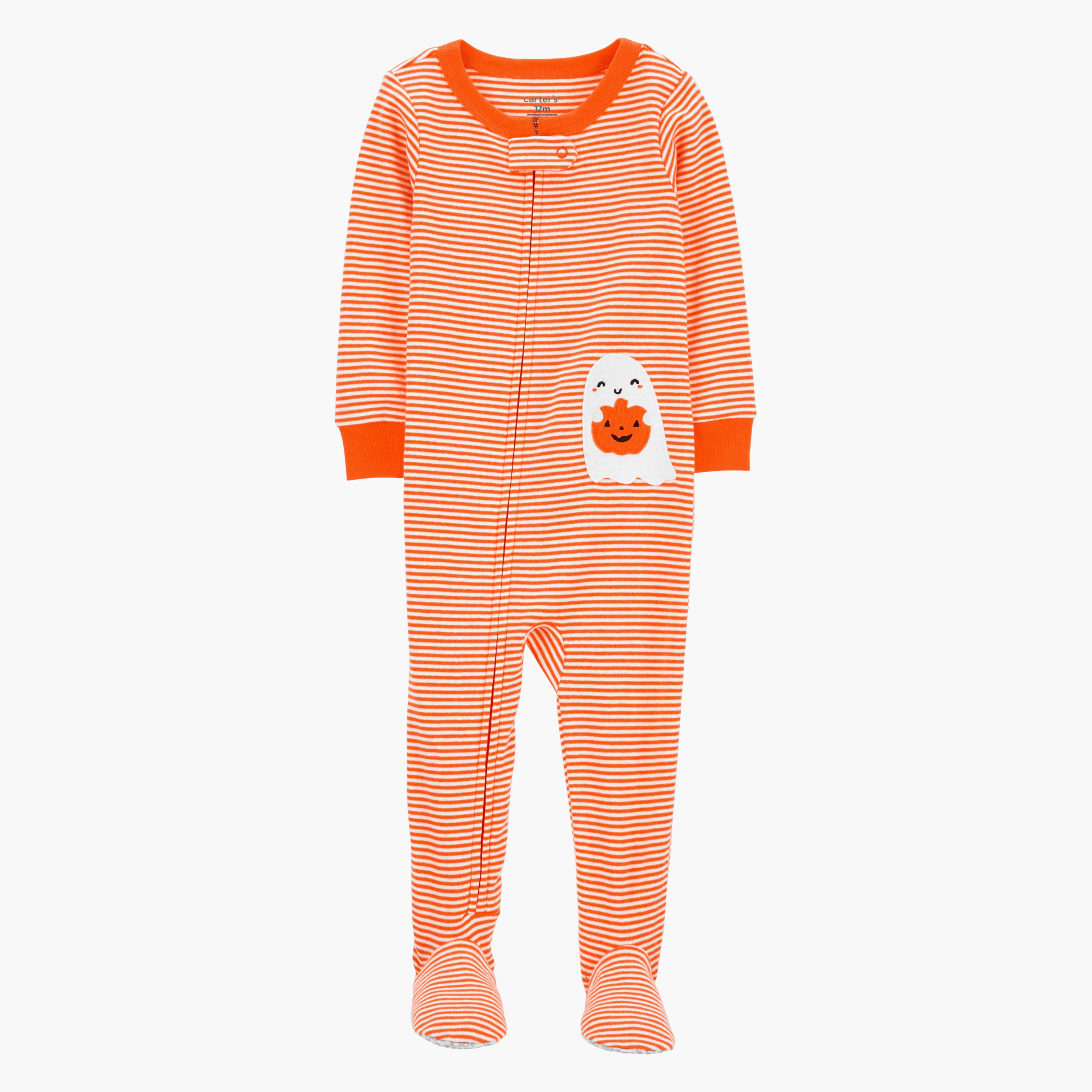 Carter's Striped Long Sleeves Sleepsuit-baby-girls-clothing-nightwear-sleepsuits-image-1