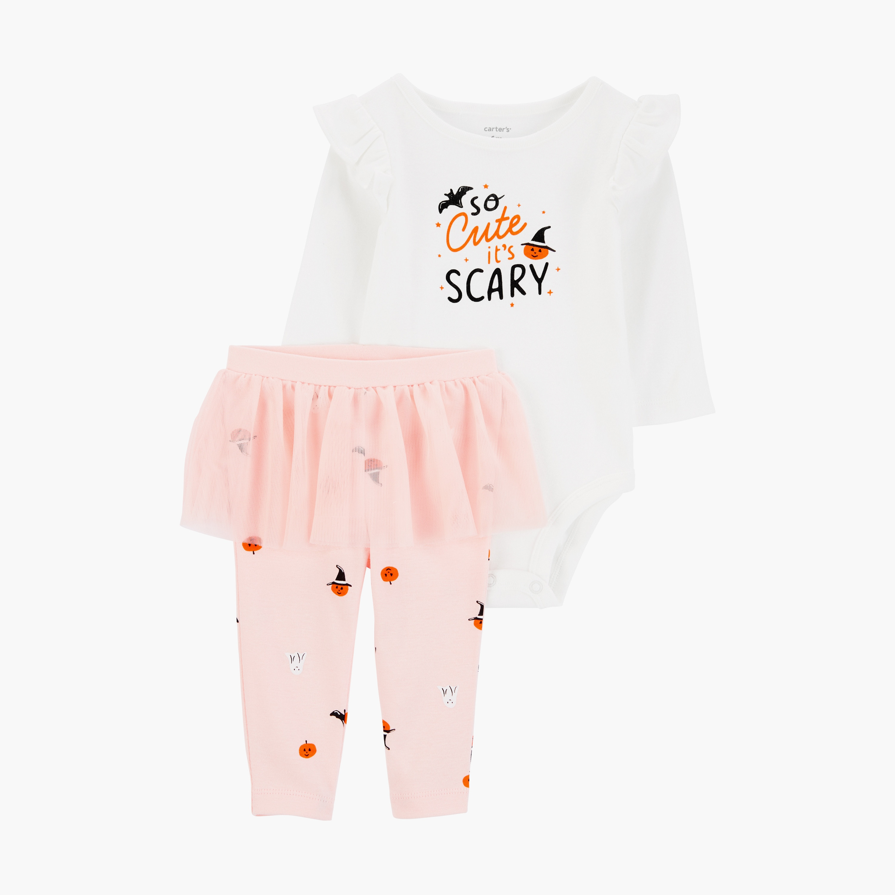 بودي سوت باكمام طويلة مطبوع مع بنطال ضيق قطعتين من كارترز-baby-girls-clothing-setsandcoords-image-1