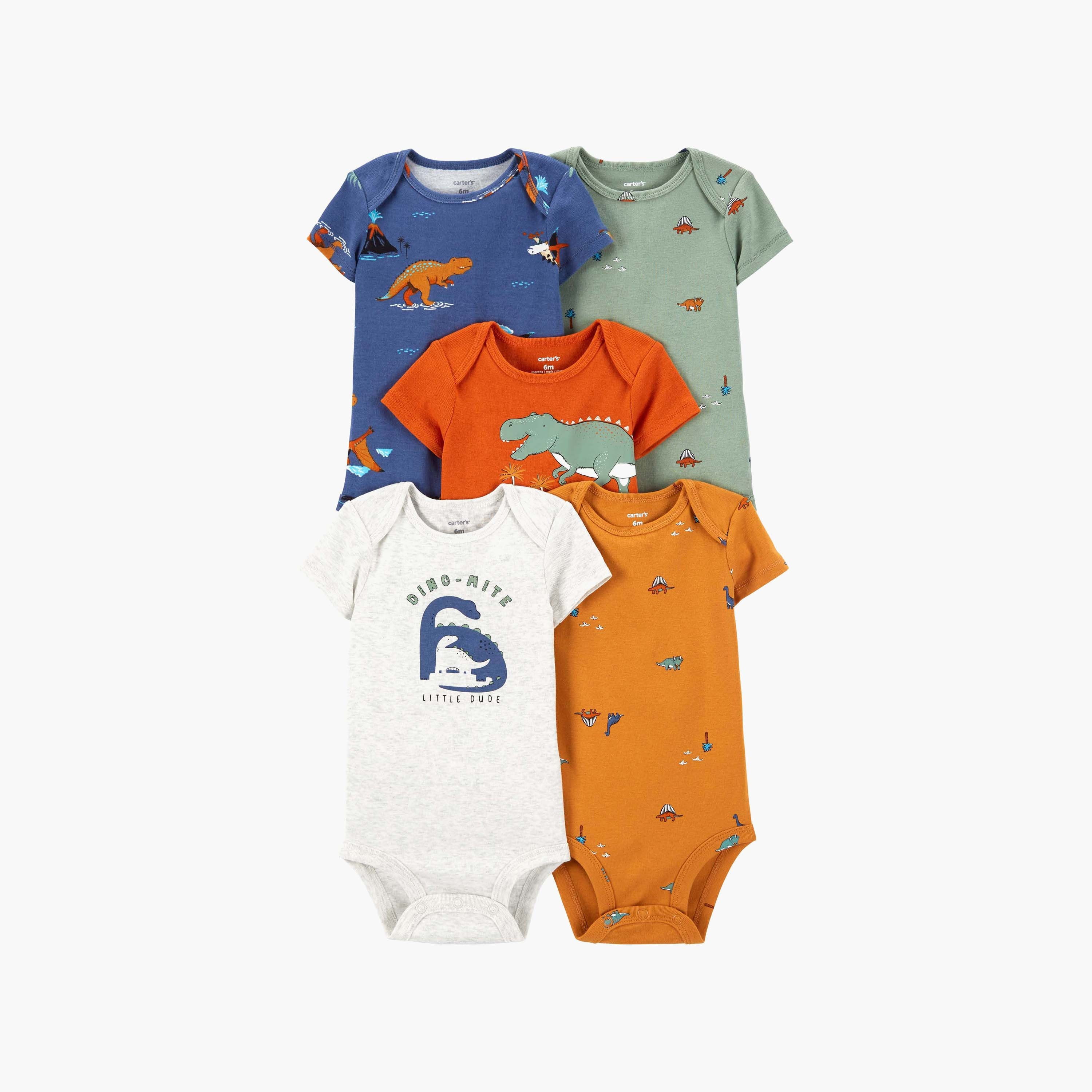 بودي سوت بأكمام قصيرة 5 قطع من كارترز-baby-boys-clothing-multipacks-image-1