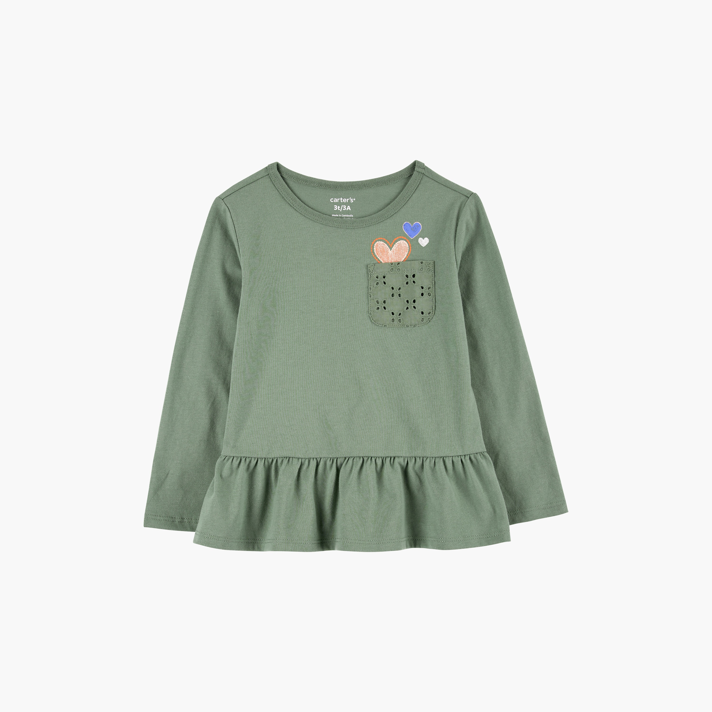 تي شيرت بجيب بيبلوم من كارترز-baby-girls-clothing-blousesandshirts-image-2