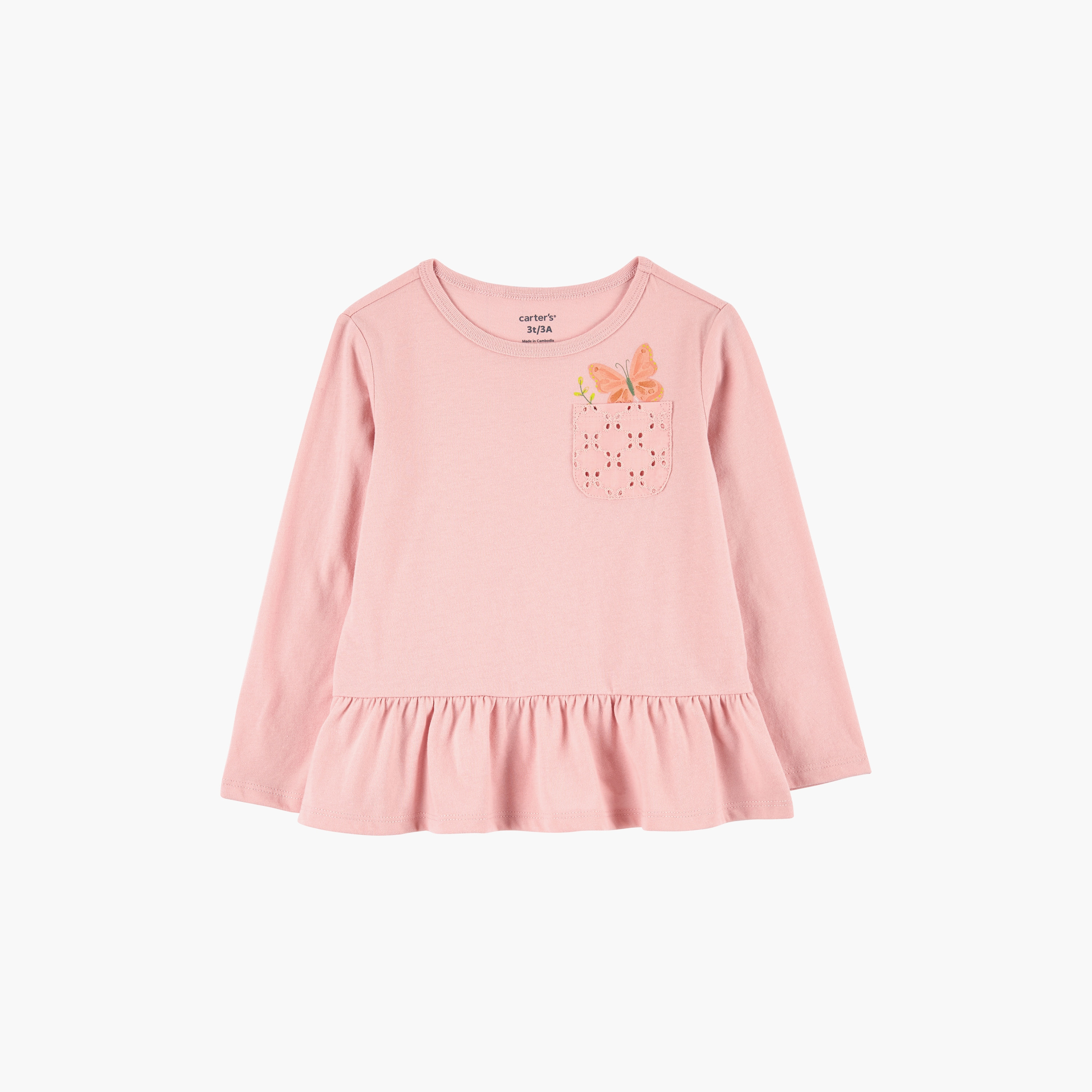 تي شيرت بجيب بيبلوم من كارترز-baby-girls-clothing-tshirts-image-1