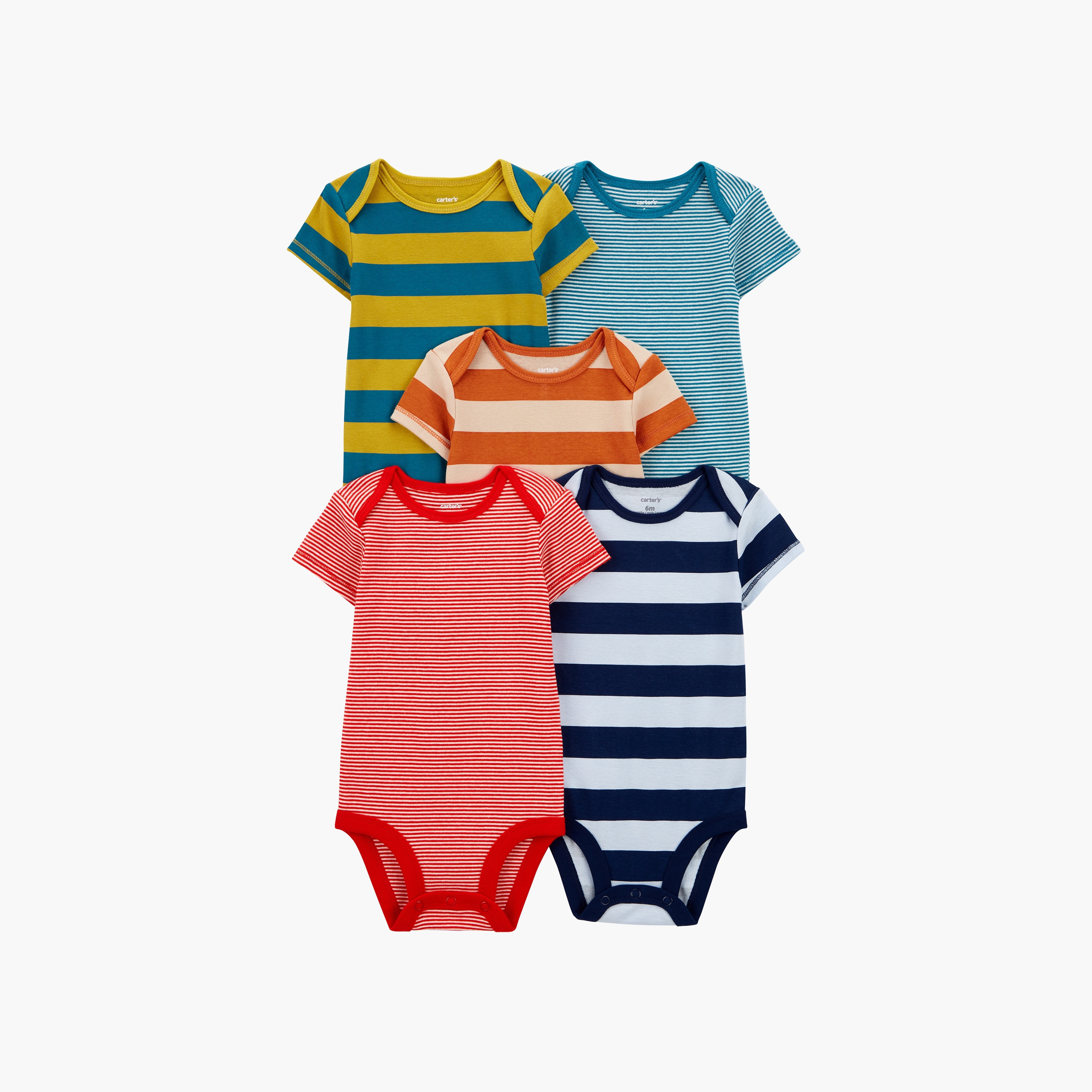 مجموعة من 5 بادي سوت قصيرة الأكمام من كارترز-baby-boys-clothing-multipacks-image-1