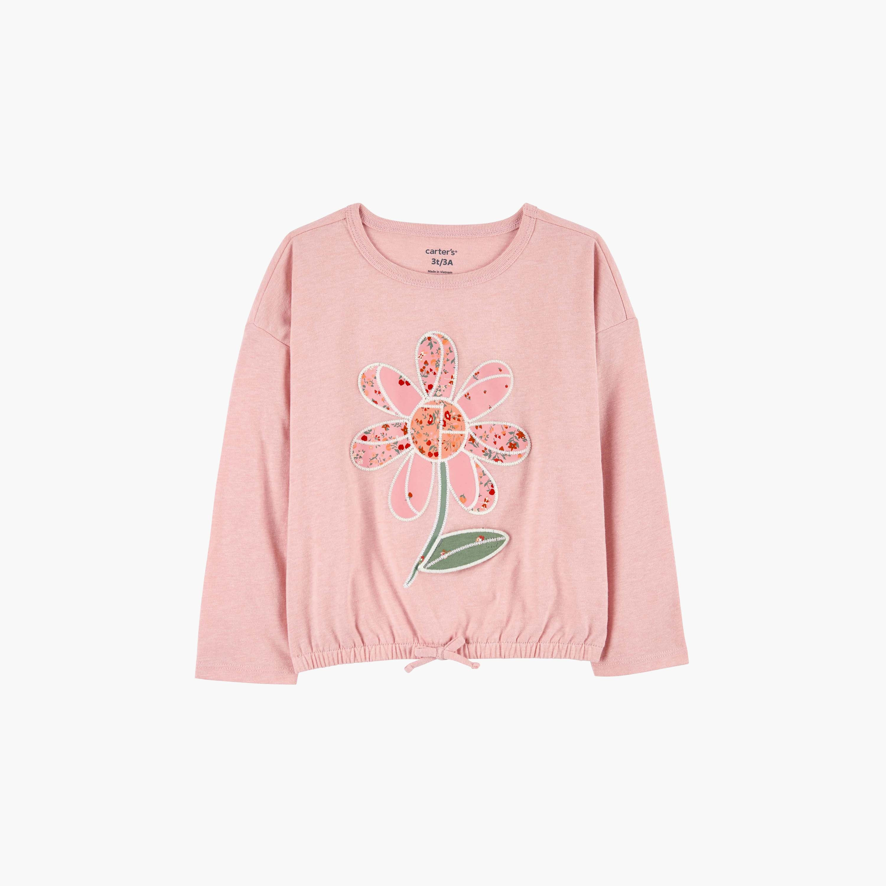 تي شيرت جيرسي فلورال من كارترز-baby-girls-clothing-tshirts-image-1