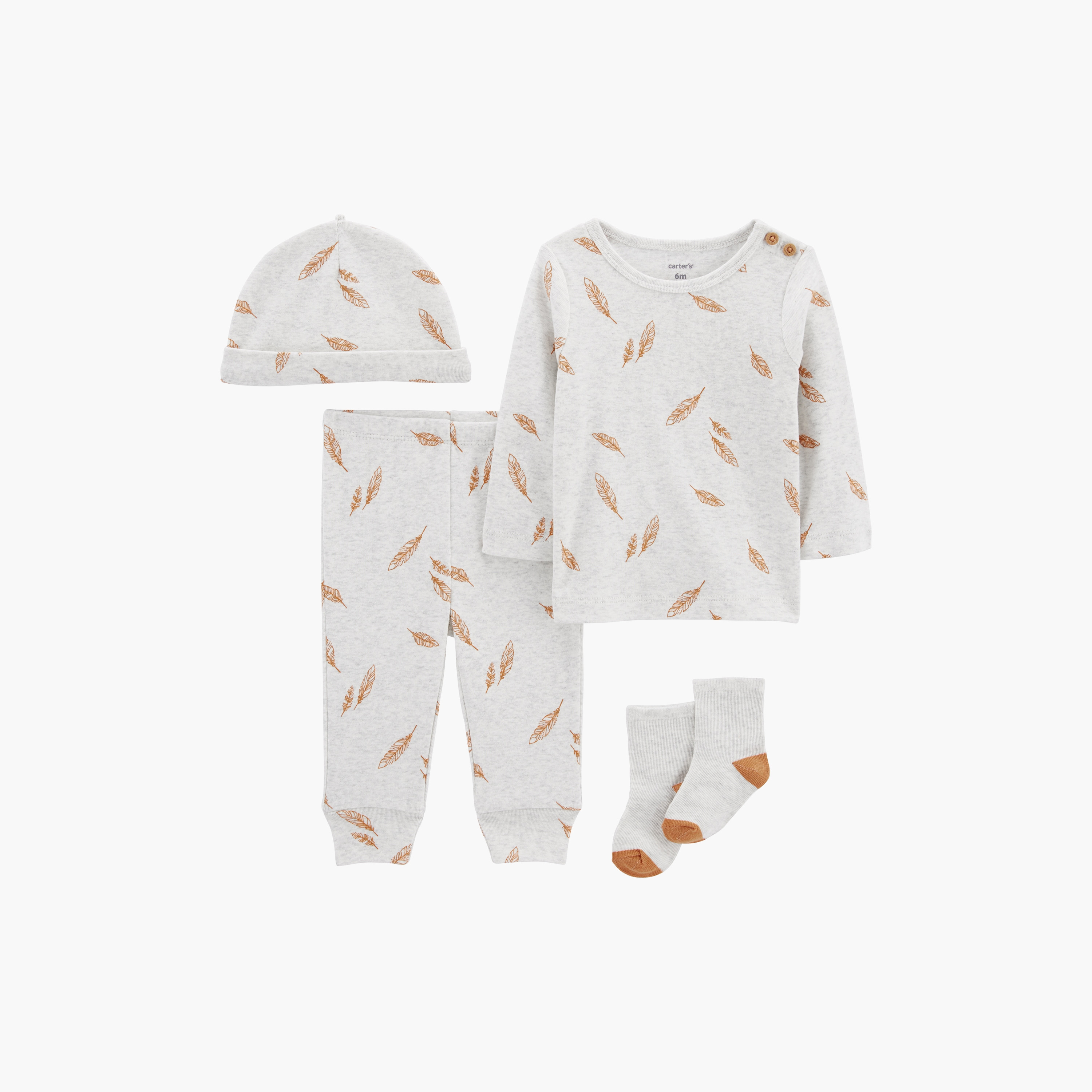 مجموعة تيك-مي-هوم 4 قطع من كارترز-baby-girls-clothing-setsandcoords-image-1