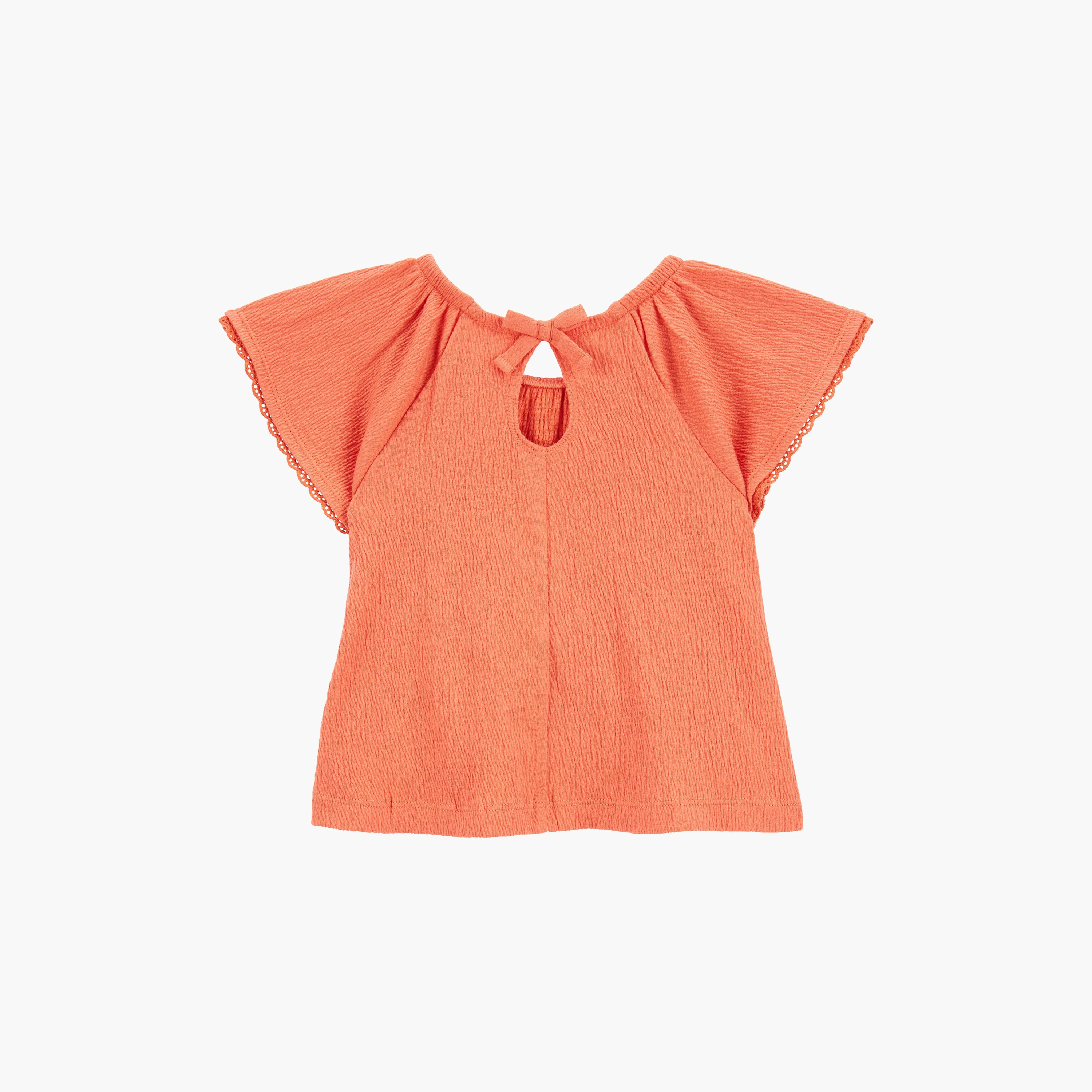 بلوزة سادة بأكمام كاب من كارترز-cpbaby-clothing-girls-tops-blouses-image-2