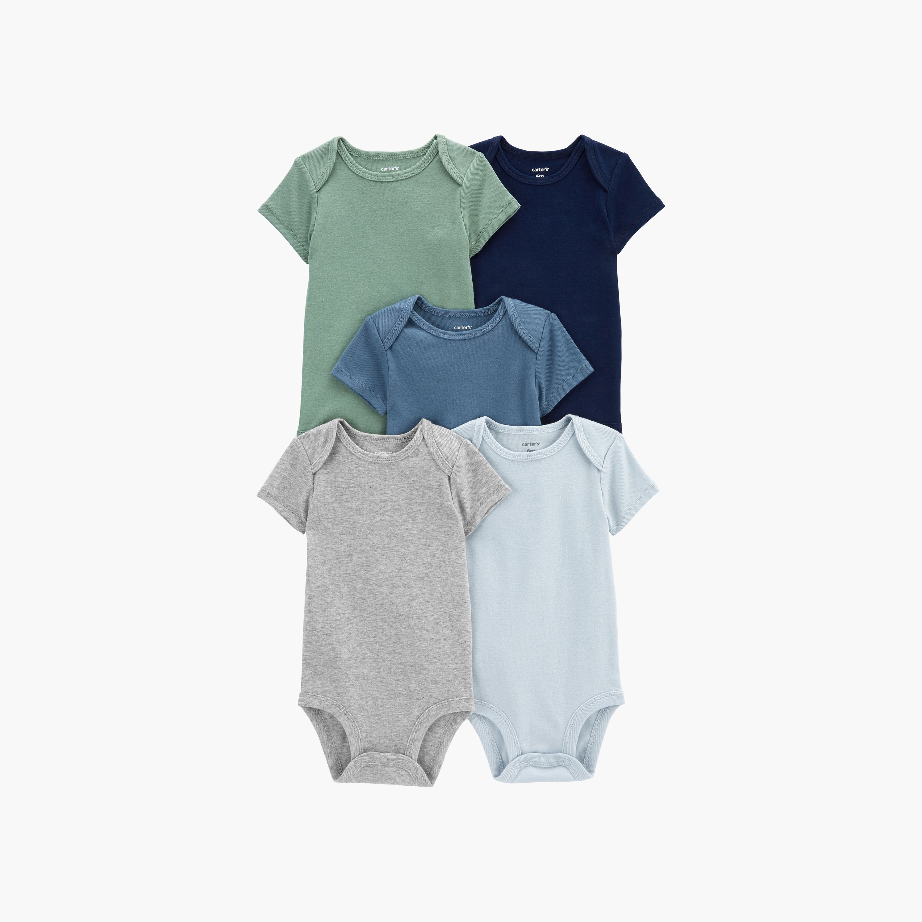 مجموعة من 5 بادي سوت قصيرة الأكمام من كارترز-baby-boys-clothing-multipacks-image-1