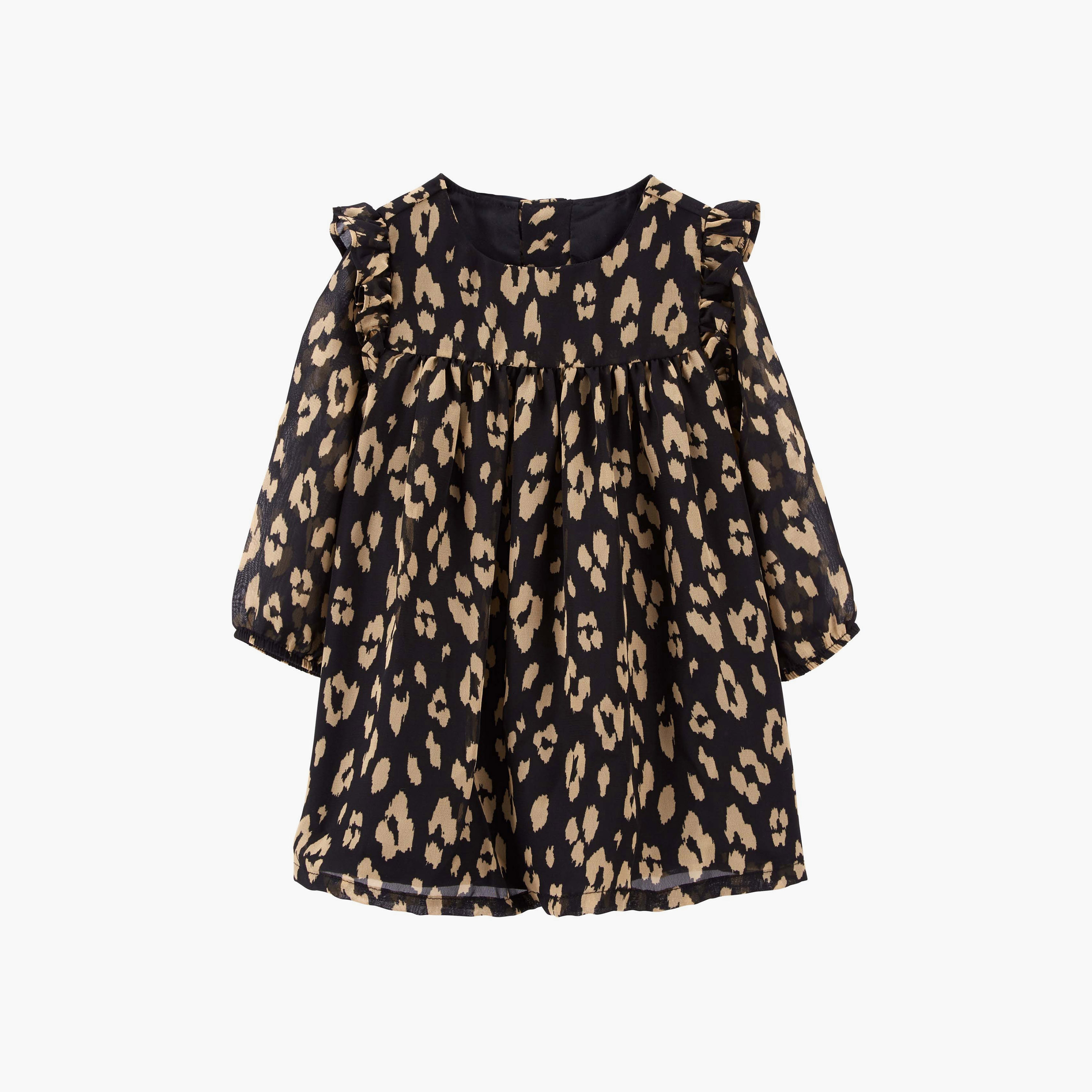 فستان قطعتين مخطط بأكمام طويلة وغطاء للحفاضات من كارترز-baby-girls-clothing-dressesandjumpsuits-image-1