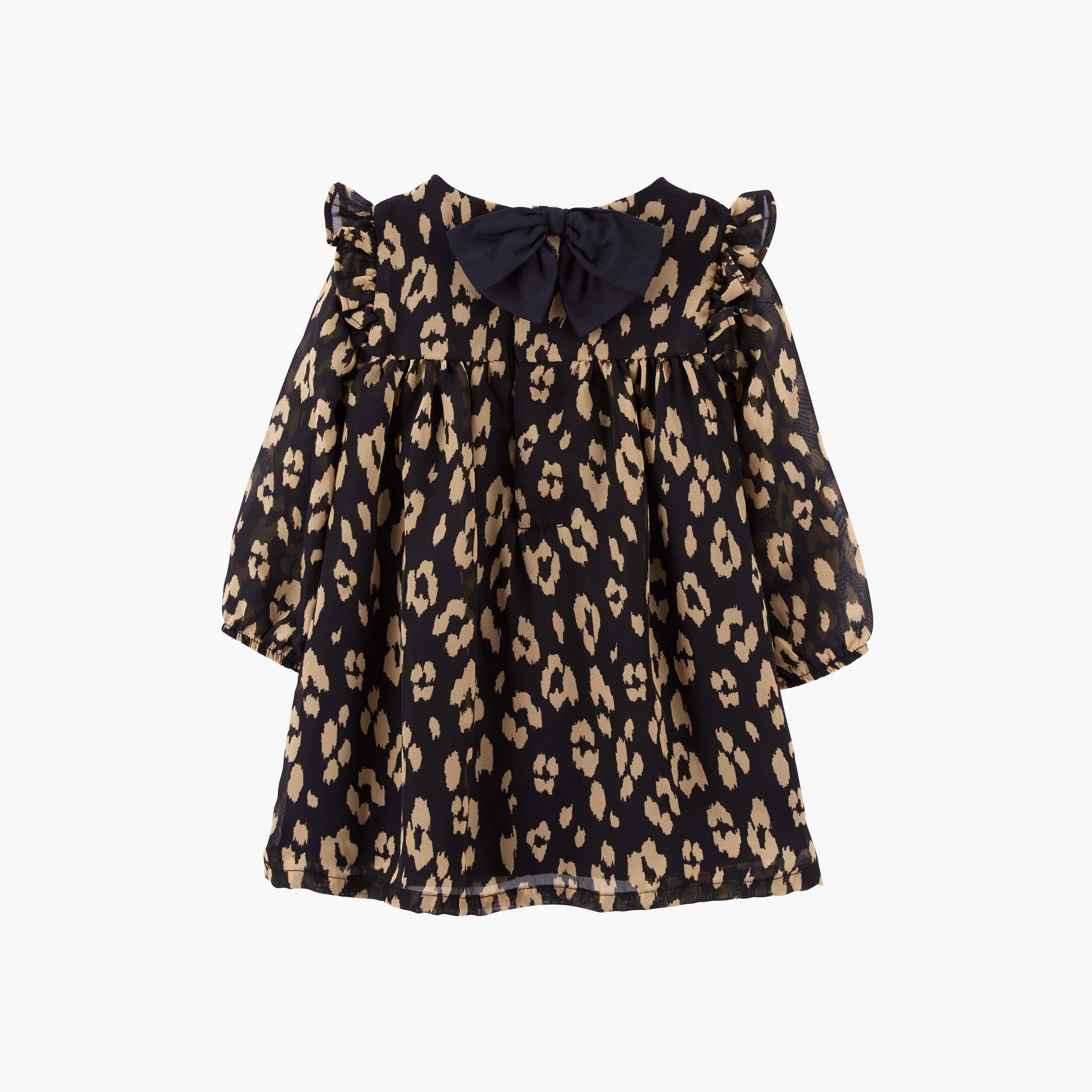 فستان قطعتين مخطط بأكمام طويلة وغطاء للحفاضات من كارترز-baby-girls-clothing-dressesandjumpsuits-image-2