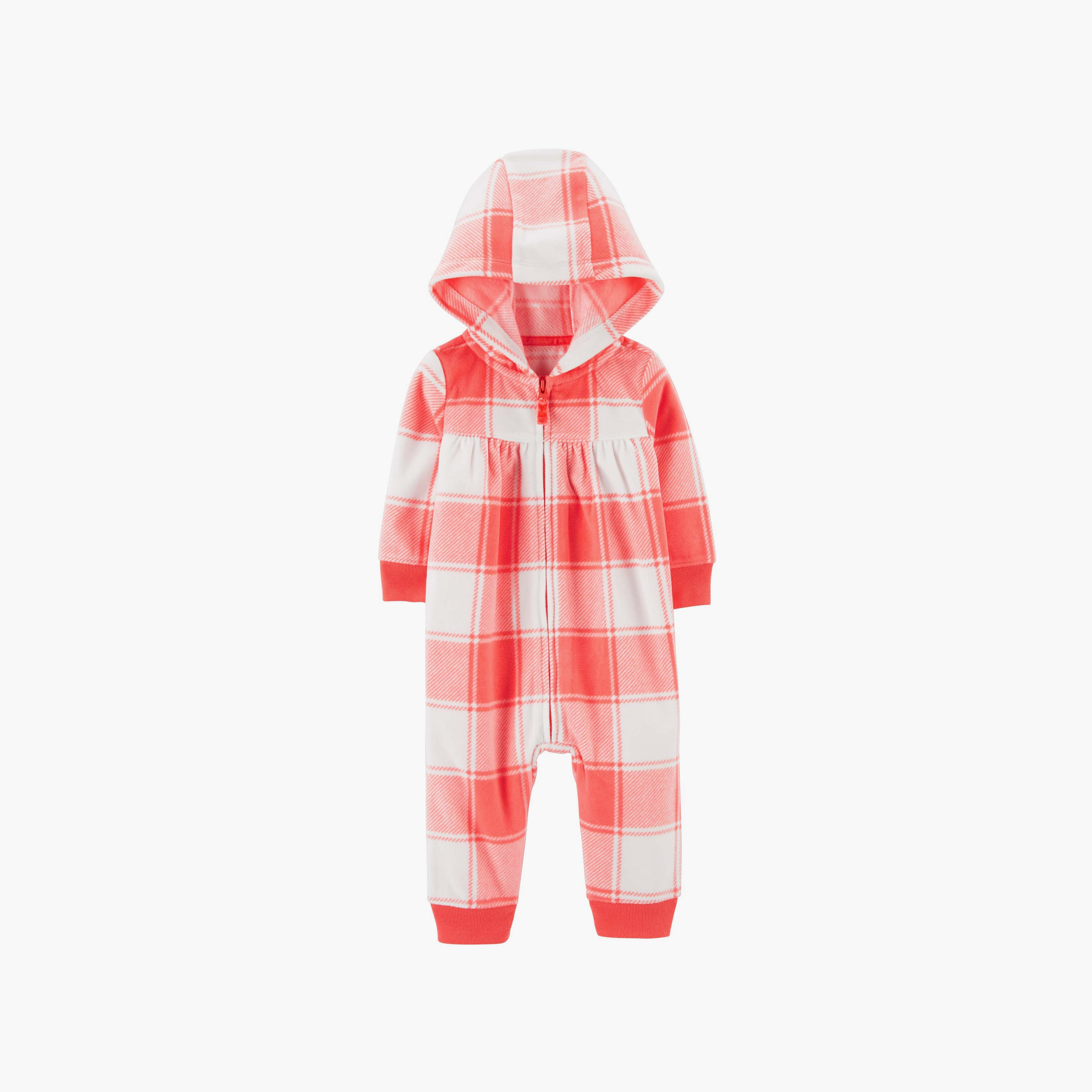 رومبير مربعات بأكمام طويلة من كارترز-baby-girls-clothing-rompers-image-1