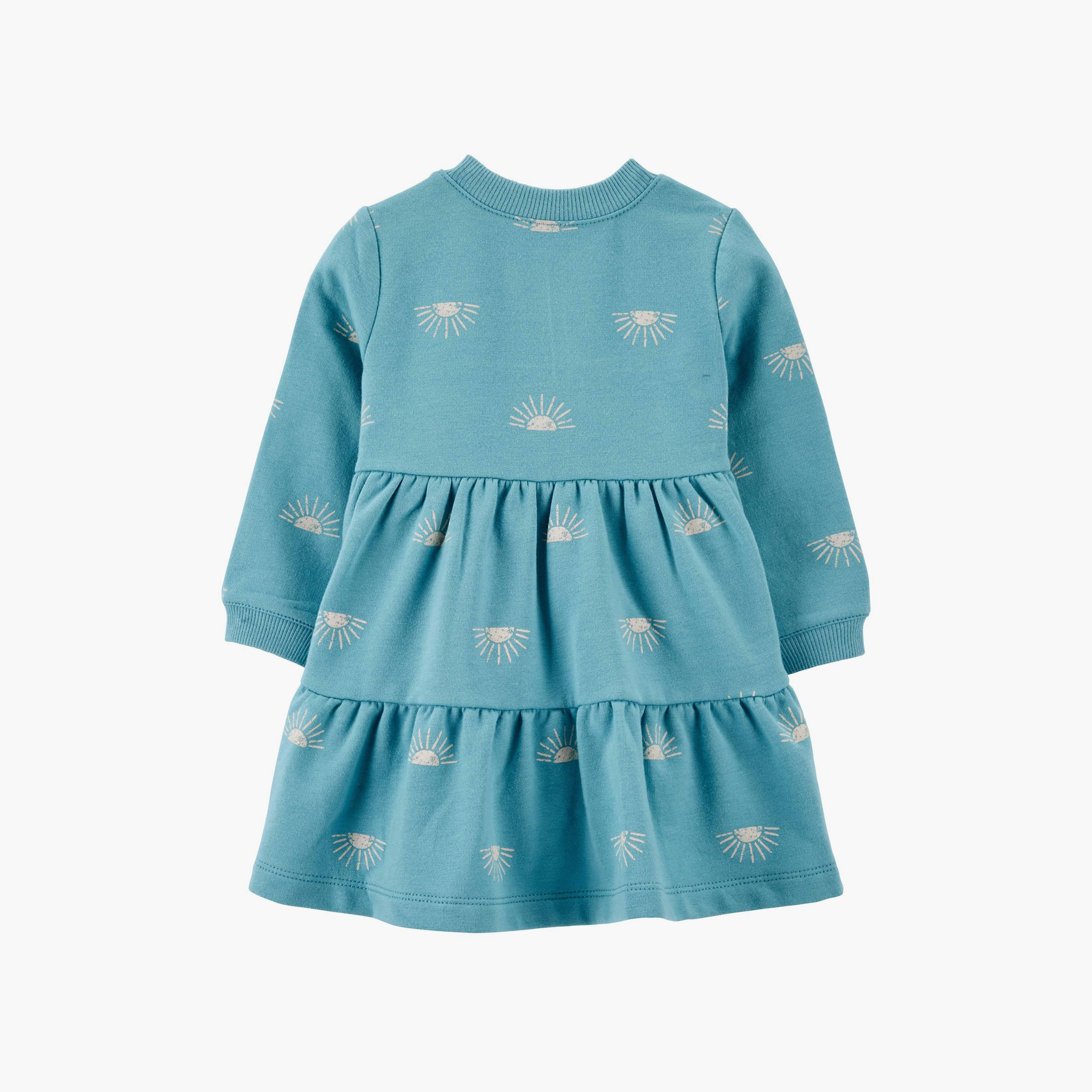 فستان المطبوع قطعتين بأكمام طويلة مع غطاء للحفاضات من كارترز-baby-girls-clothing-dressesandjumpsuits-image-2