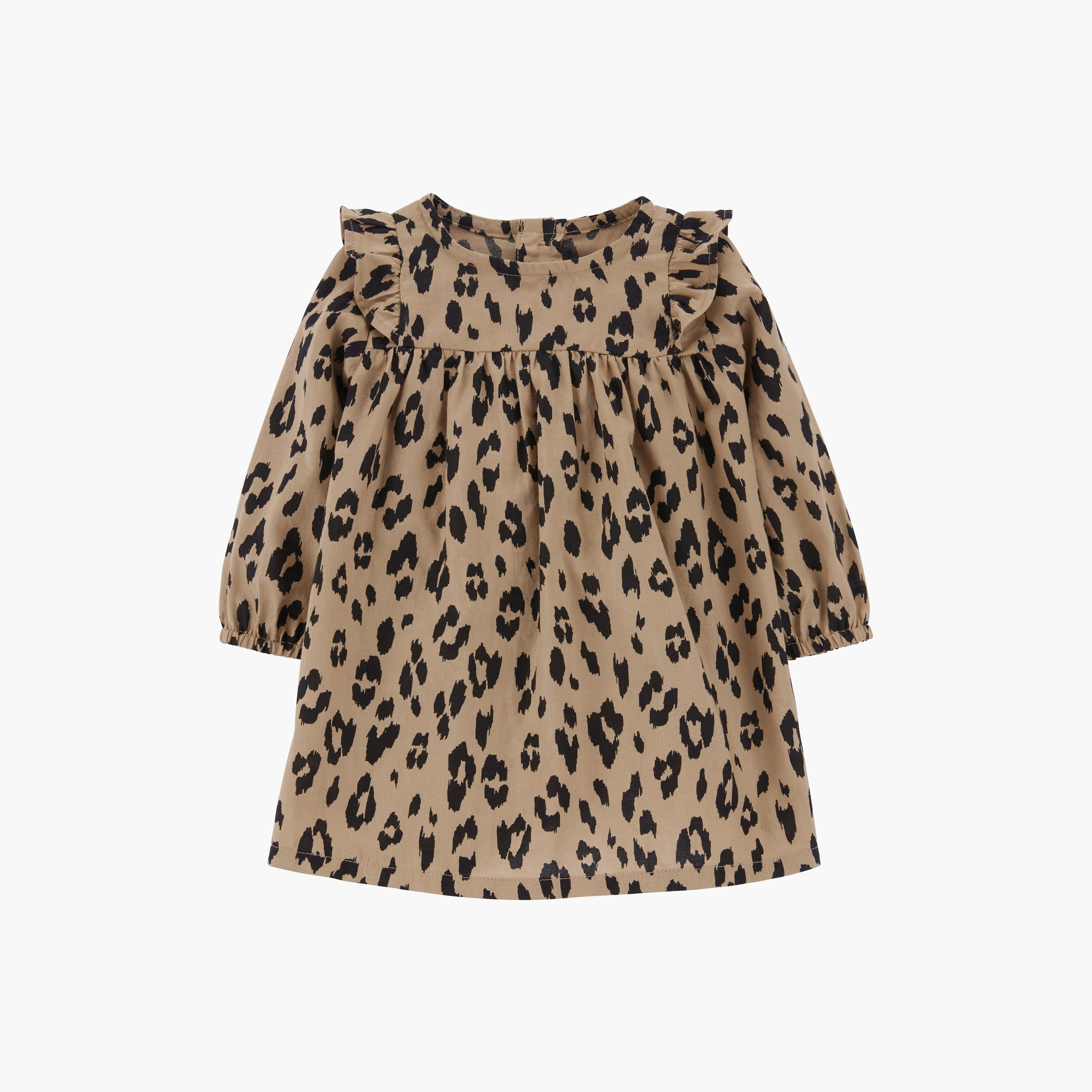 فستان مطبوع قطعتين بأكمام طويلة مع غطاء للحفاضات من كارترز-baby-girls-clothing-dressesandjumpsuits-image-1