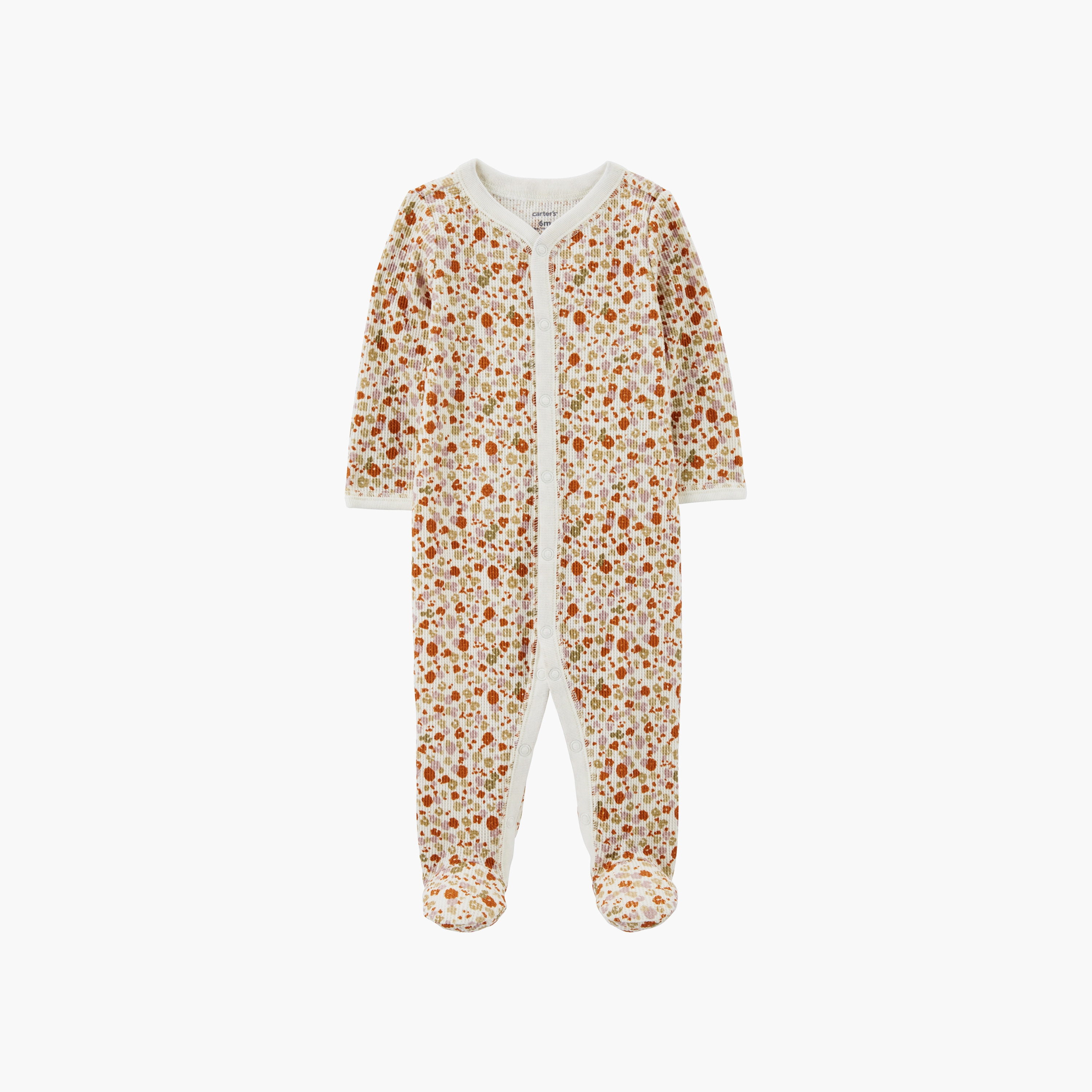 Buy Carter s Floral Snap Up Thermal Sleep Play Pajamas Online Babyshop UAE