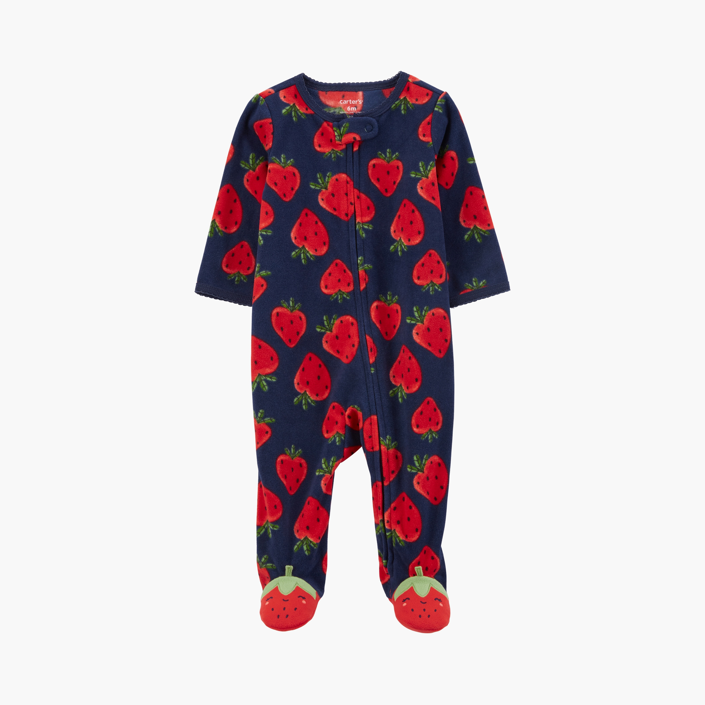 بدلة نوم مطبوعة بأكمام طويلة من كارترز-baby-girls-clothing-nightwear-sleepsuits-image-1