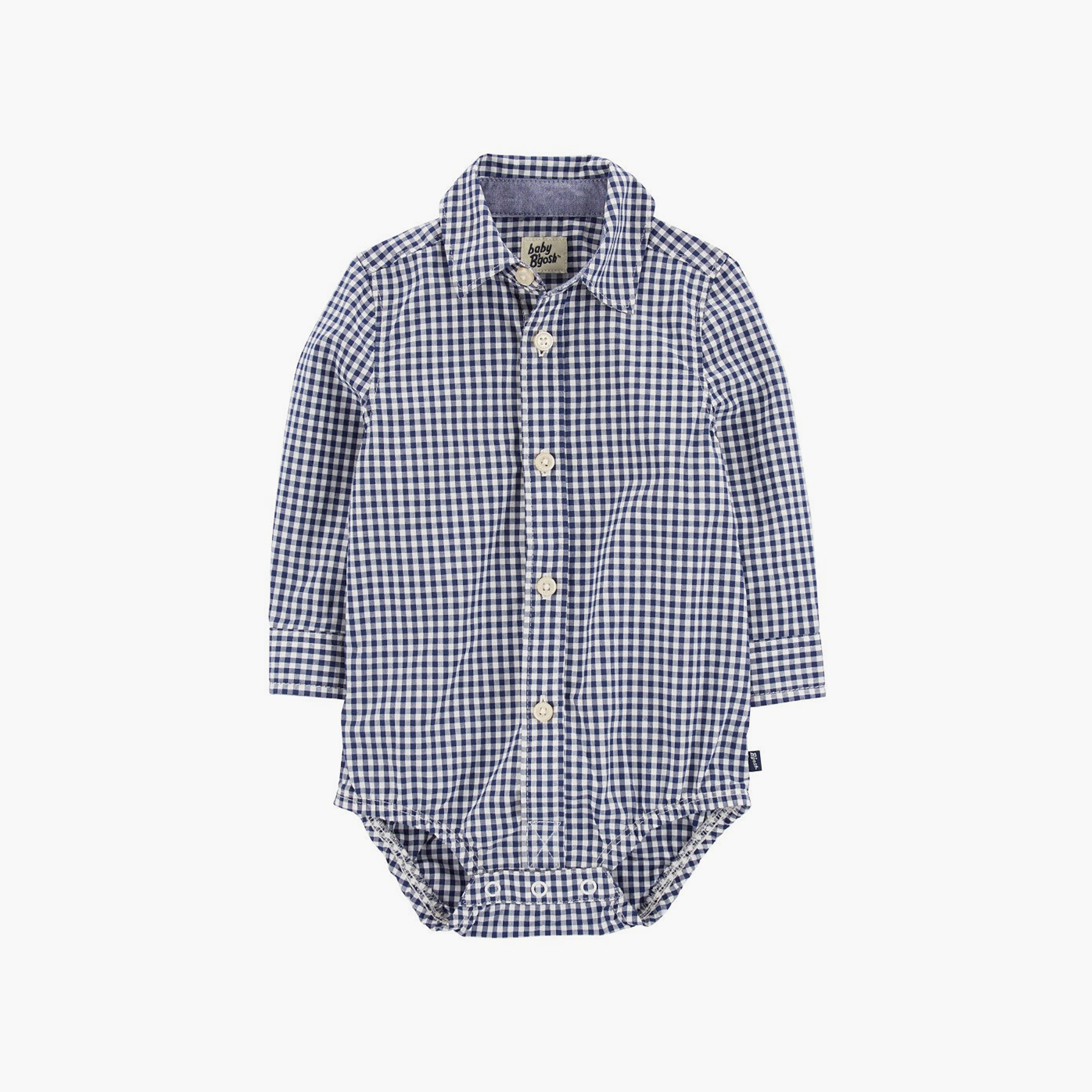 Oshkosh Full Sleeves Checked Bodysuit-baby-boys-clothing-bodysuits-image-1