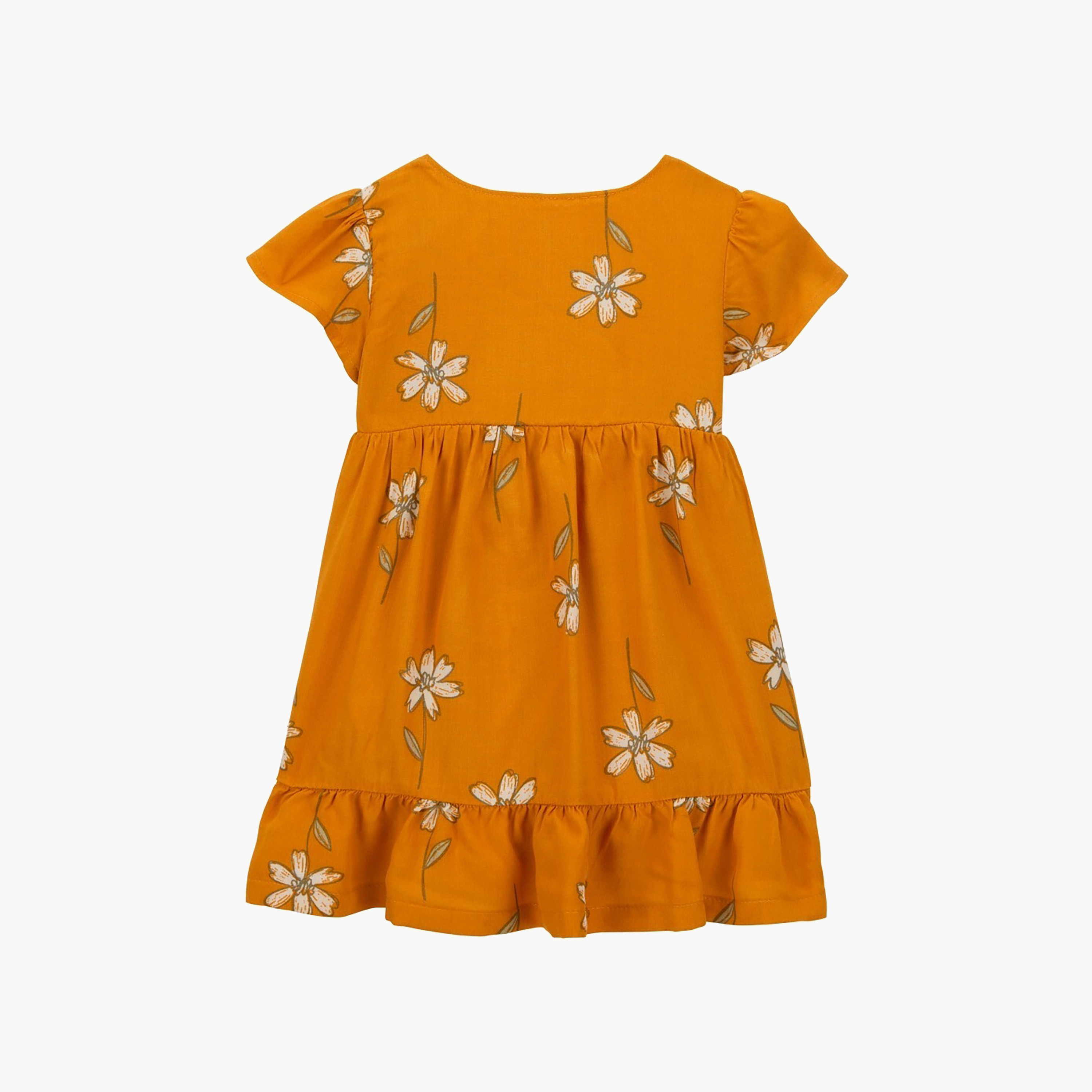 فستان بأكمام قصيرة وطبعة زهور مع بلومر من كارترز-baby-girls-clothing-dressesandjumpsuits-image-3