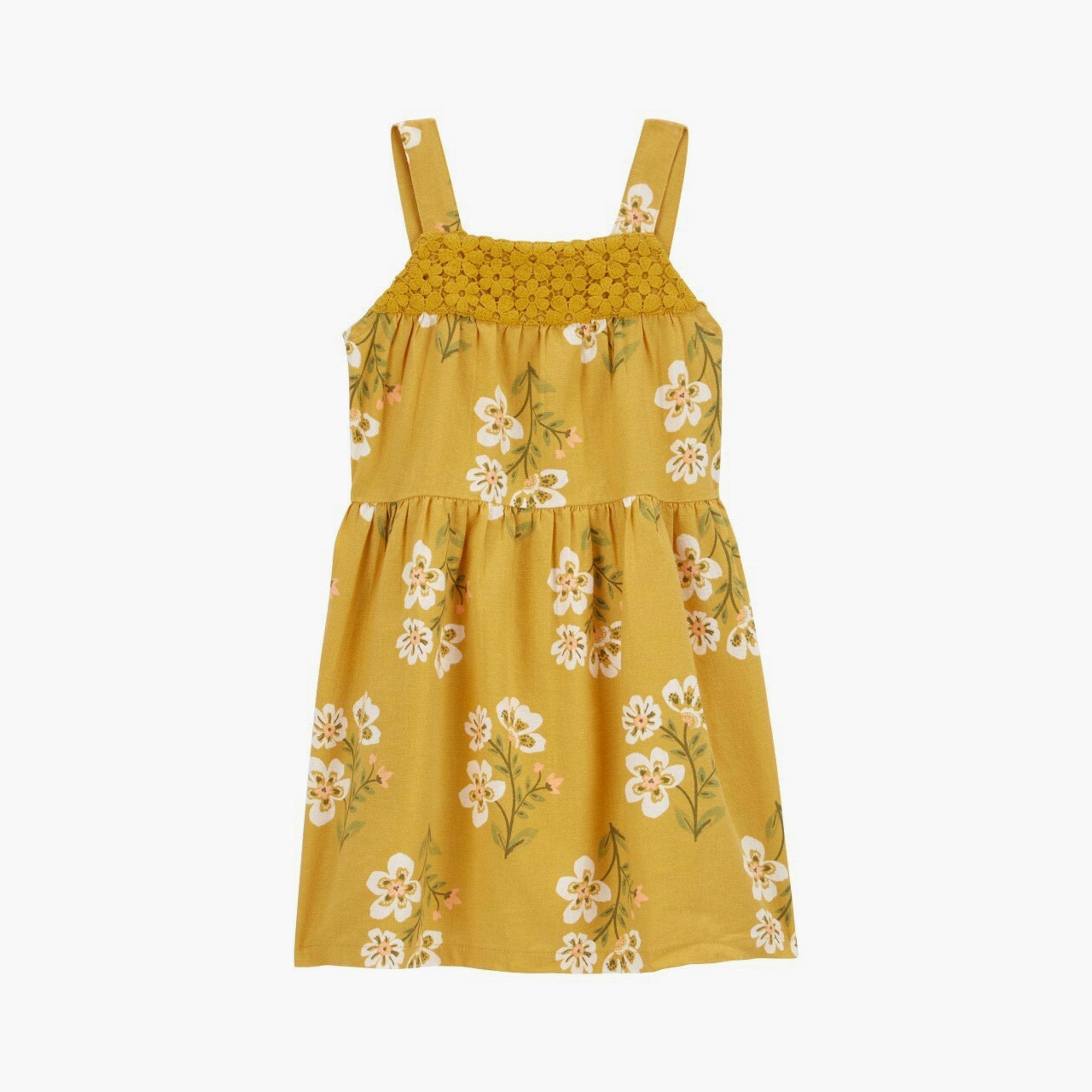 فستان بدون أكمام بطبعة زهور من كارترز-girls-clothing-dressesandjumpsuits-image-1