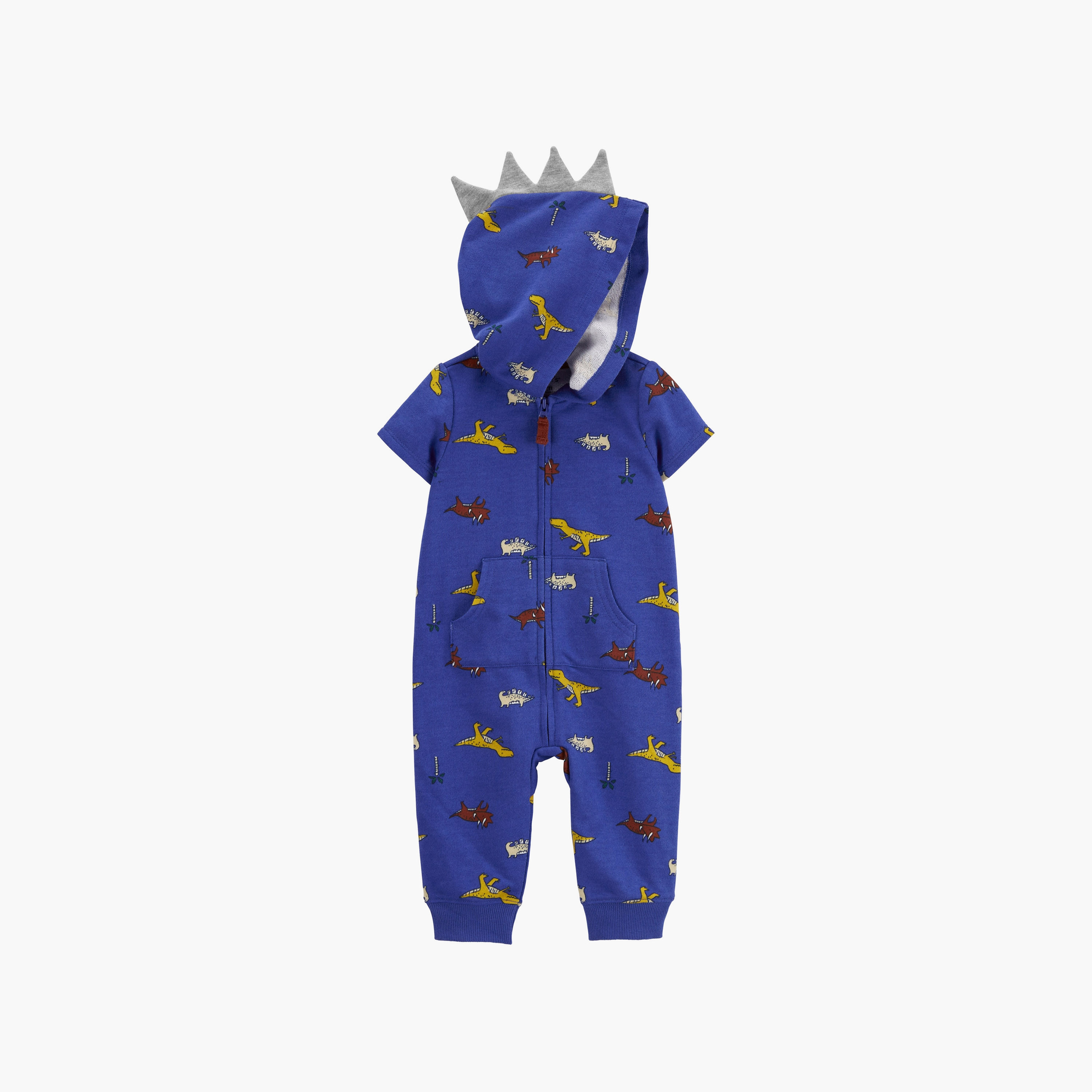 Carter's Printed Short Sleeves Romper-baby-boys-clothing-winterwear-rompers-image-1