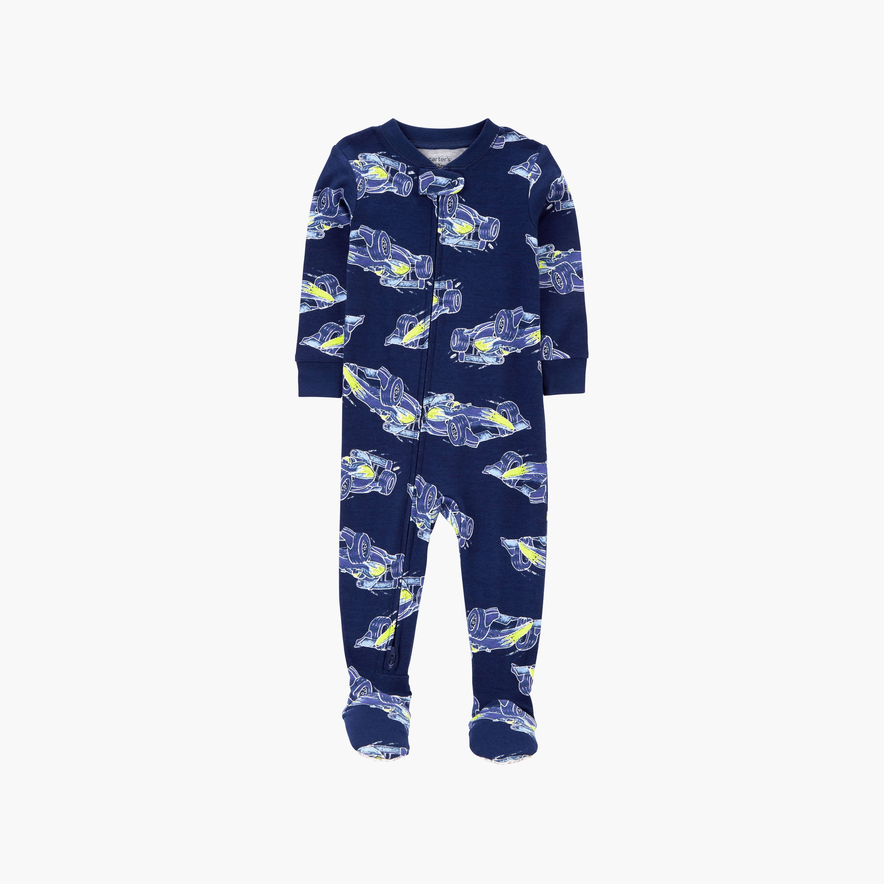 بدلة نوم بأكمام طويلة ومطبوعة  من كارترز-baby-boys-clothing-nightwear-sleepsuits-image-1