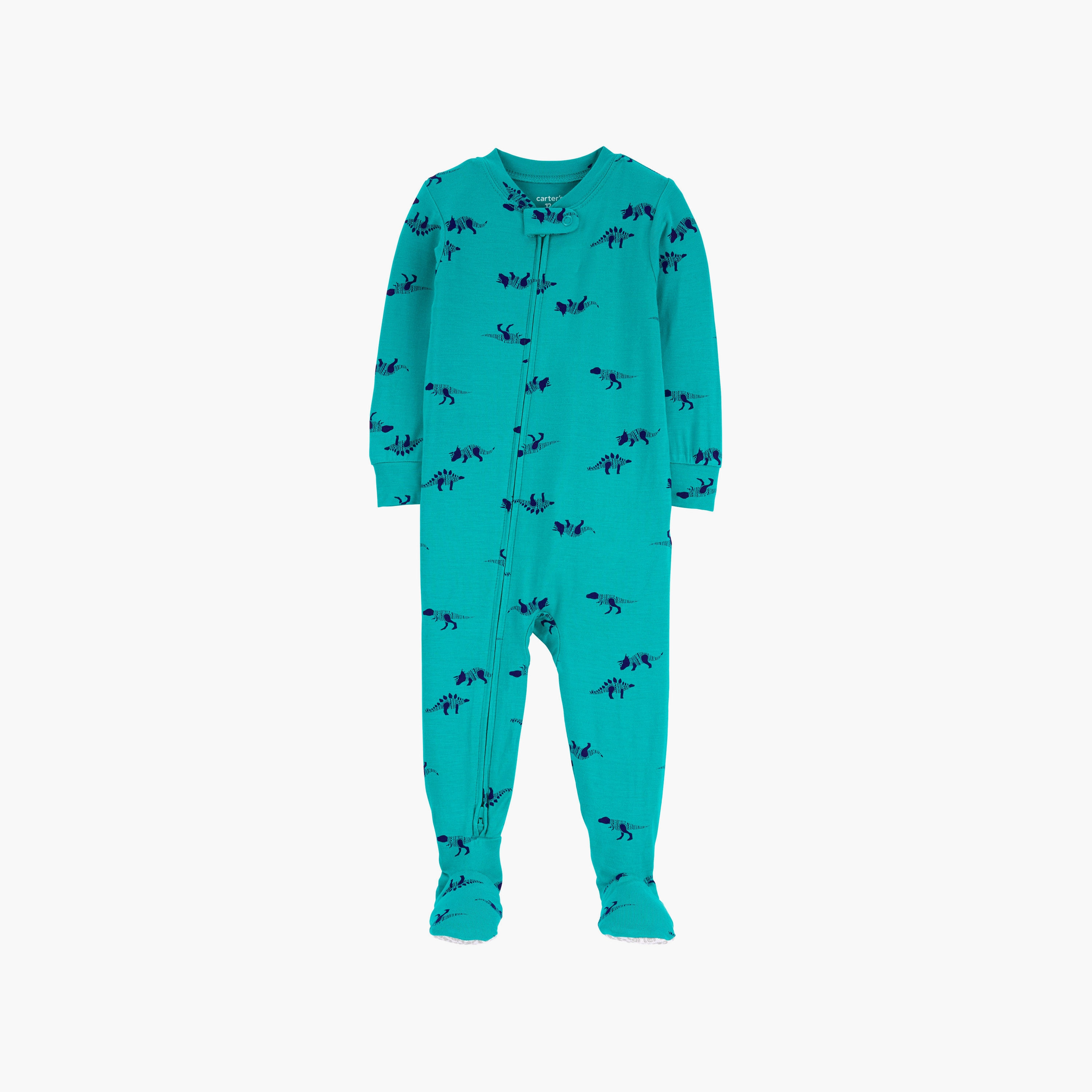 بدلة نوم بأكمام طويلة ومطبوعة  من كارترز-baby-boys-clothing-nightwear-sleepsuits-image-1