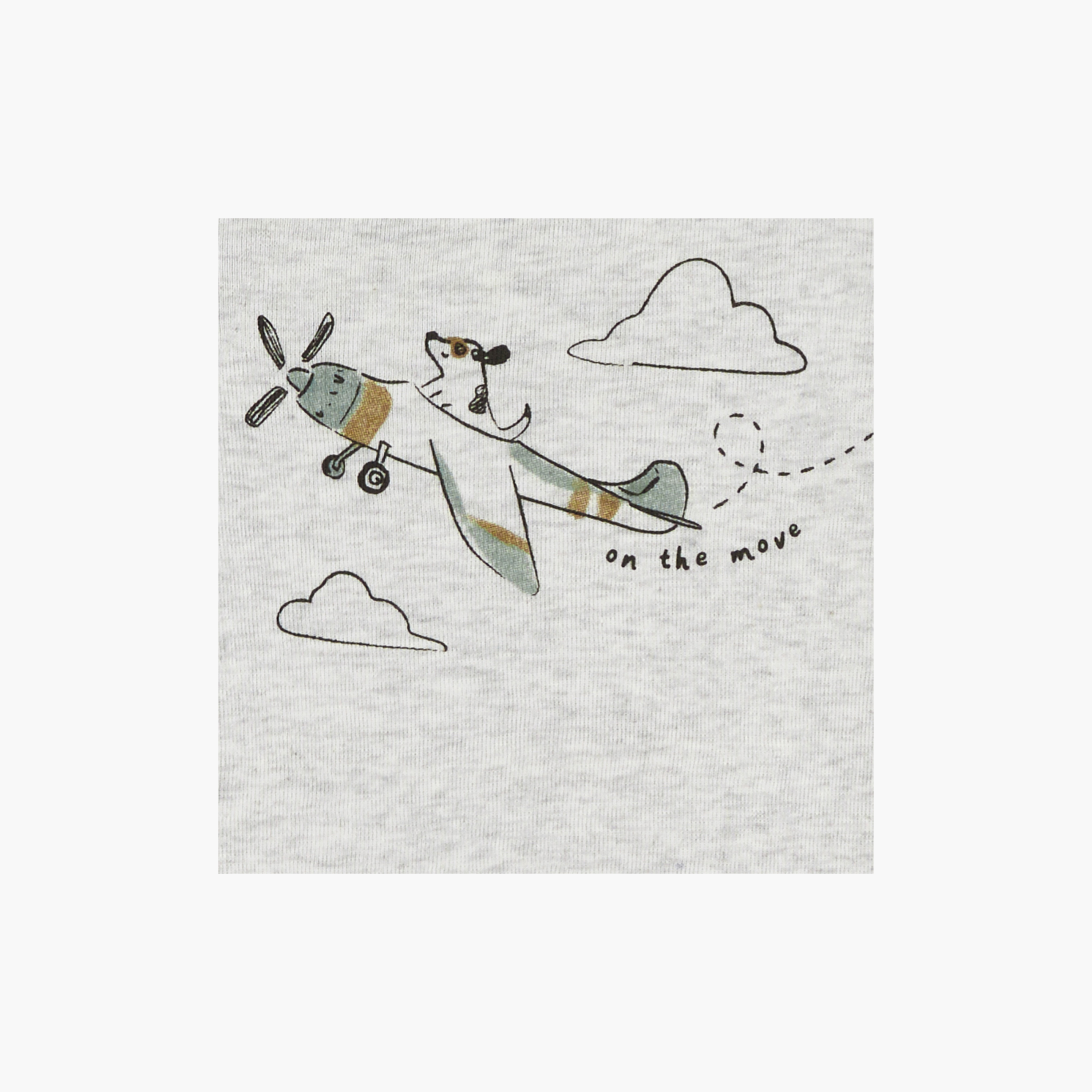 بودي سوت قطعتين بأكمام قصيرة وطبعة طائرة مع بنطال ركض من كارترز-baby-boys-clothing-setsandcoords-image-2