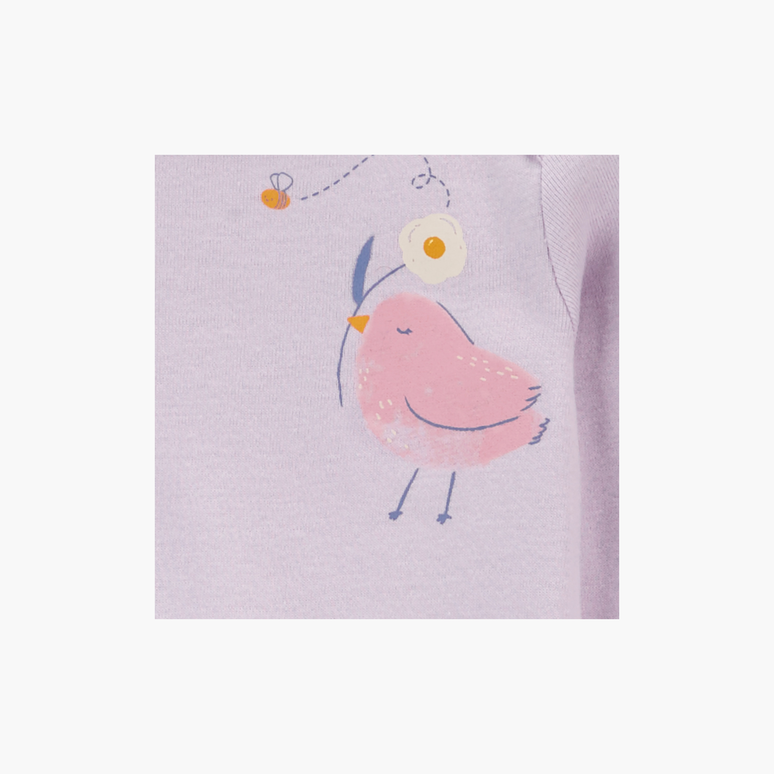 بودي سوت بأكمام طويلة مطبوعة من 3 قطع، بدلة نوم مع بنطال من كارترز-baby-girls-clothing-setsandcoords-image-2