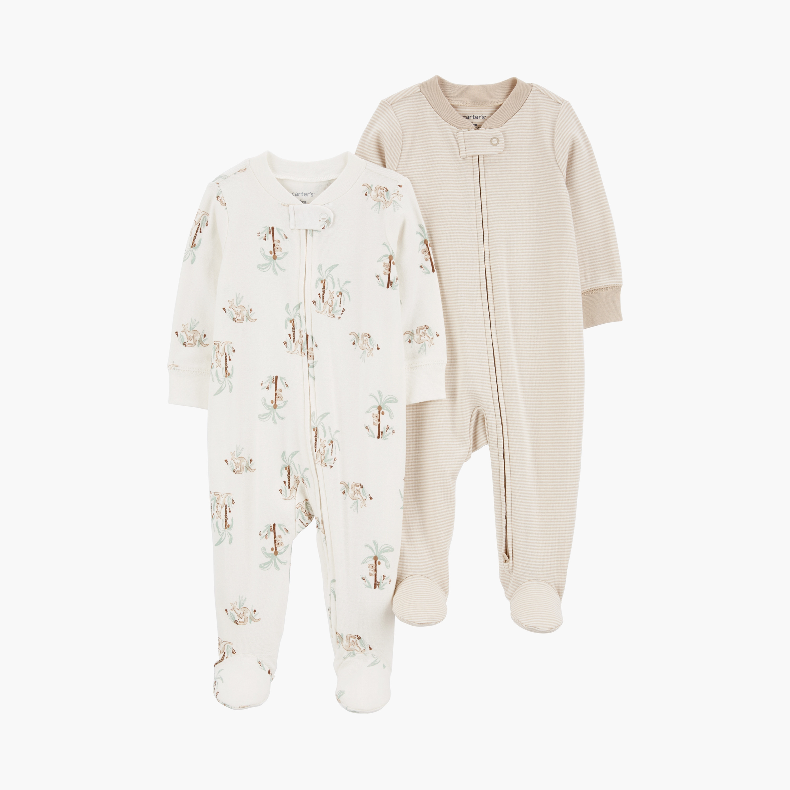 بدلة نوم قطعتين بأكمام طويلة ومطبوعة من كارترز-baby-boys-clothing-nightwear-sleepsuits-image-1