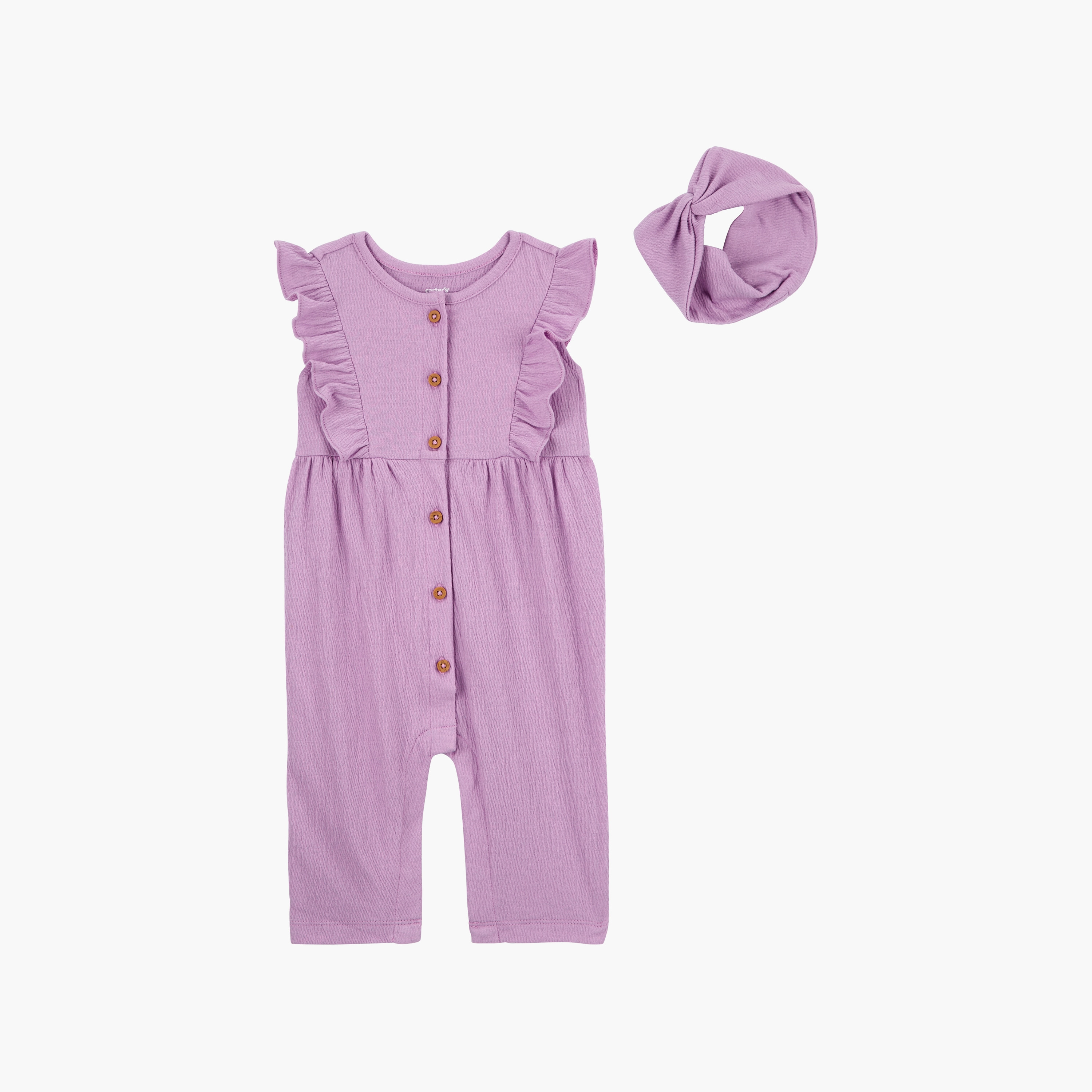 جامبسوت بأكمام قصيرة قطعتين مع عصابة رأس من كارترز-baby-girls-clothing-rompers-image-1