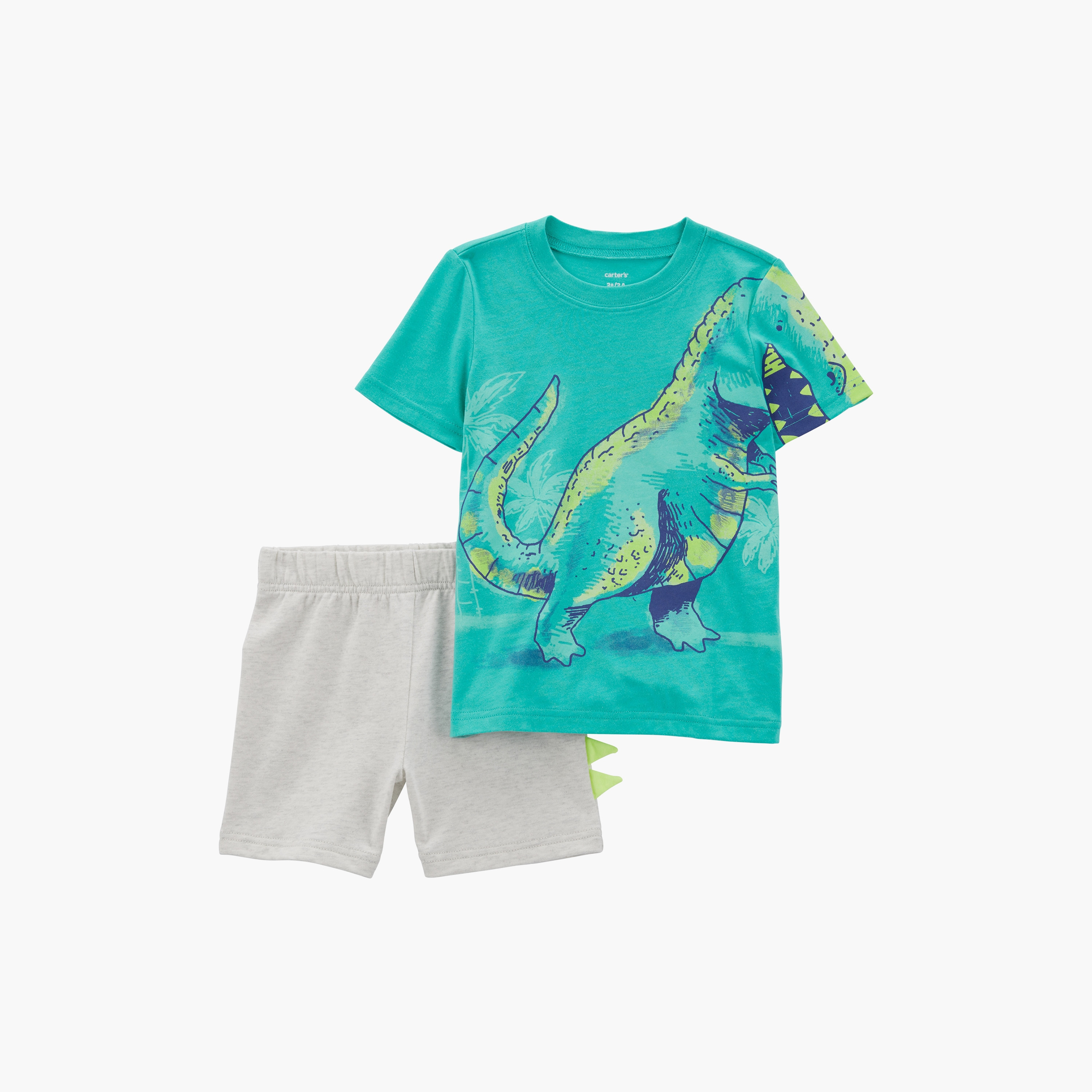 تيشيرت بأكمام قصيرة مطبوع مع شورت من كارترز-baby-boys-clothing-setsandcoords-image-1