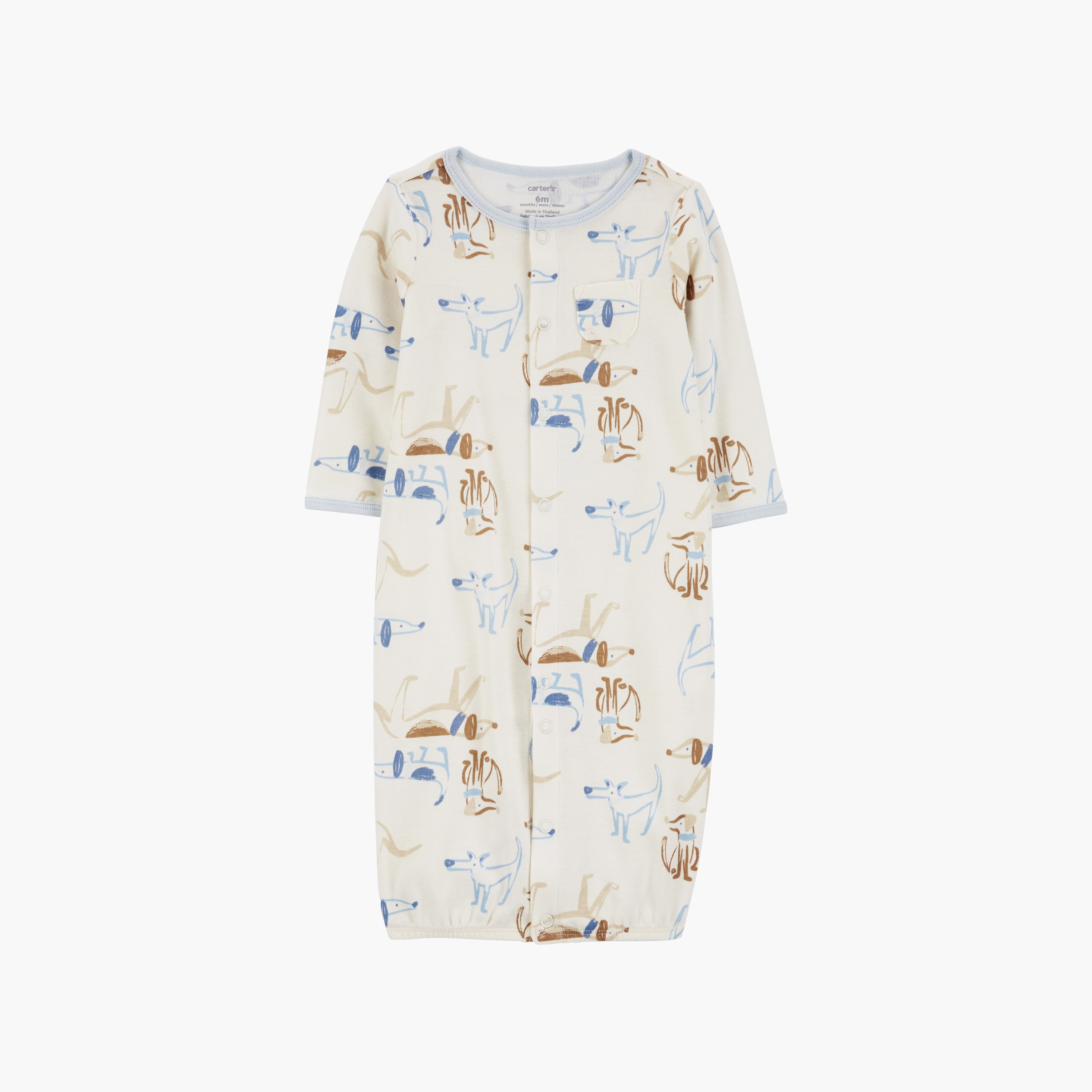 رومبير بأكمام طويلة وطبعة كلب 3 قطع ، وقبعة مع زوج من الجوارب من كارترز-baby-boys-clothing-setsandcoords-image-2