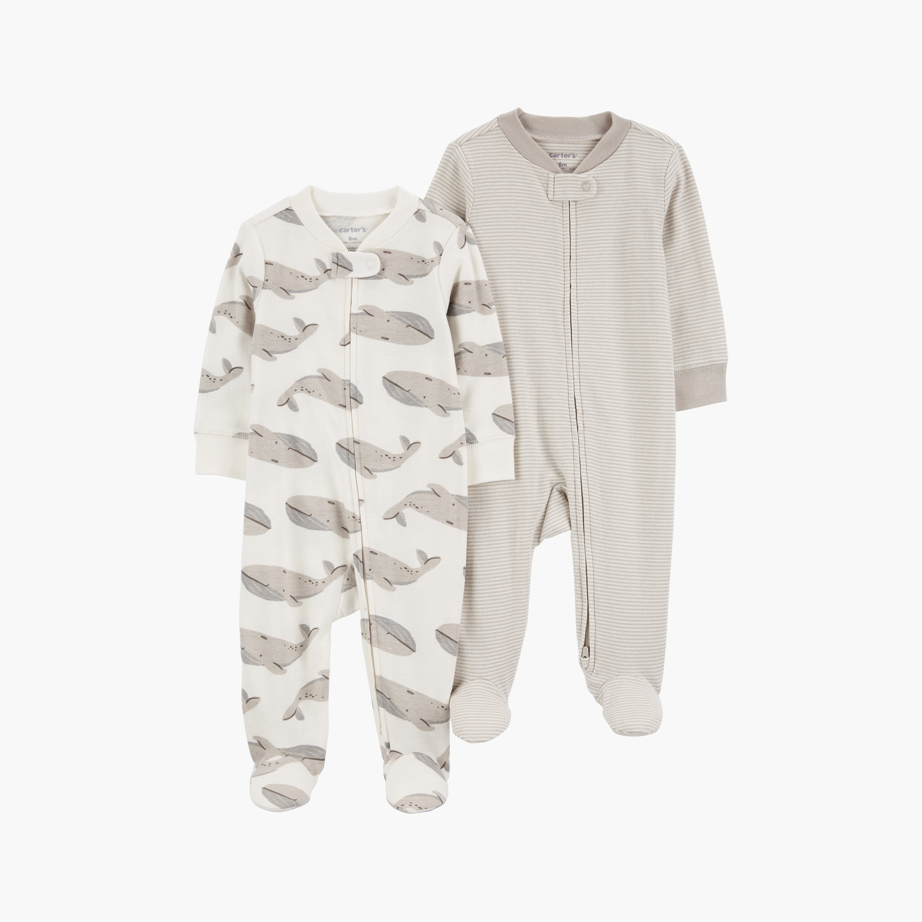 بدلة نوم قطعتين بأكمام طويلة ومطبوعة من كارترز-baby-boys-clothing-multipacks-image-1