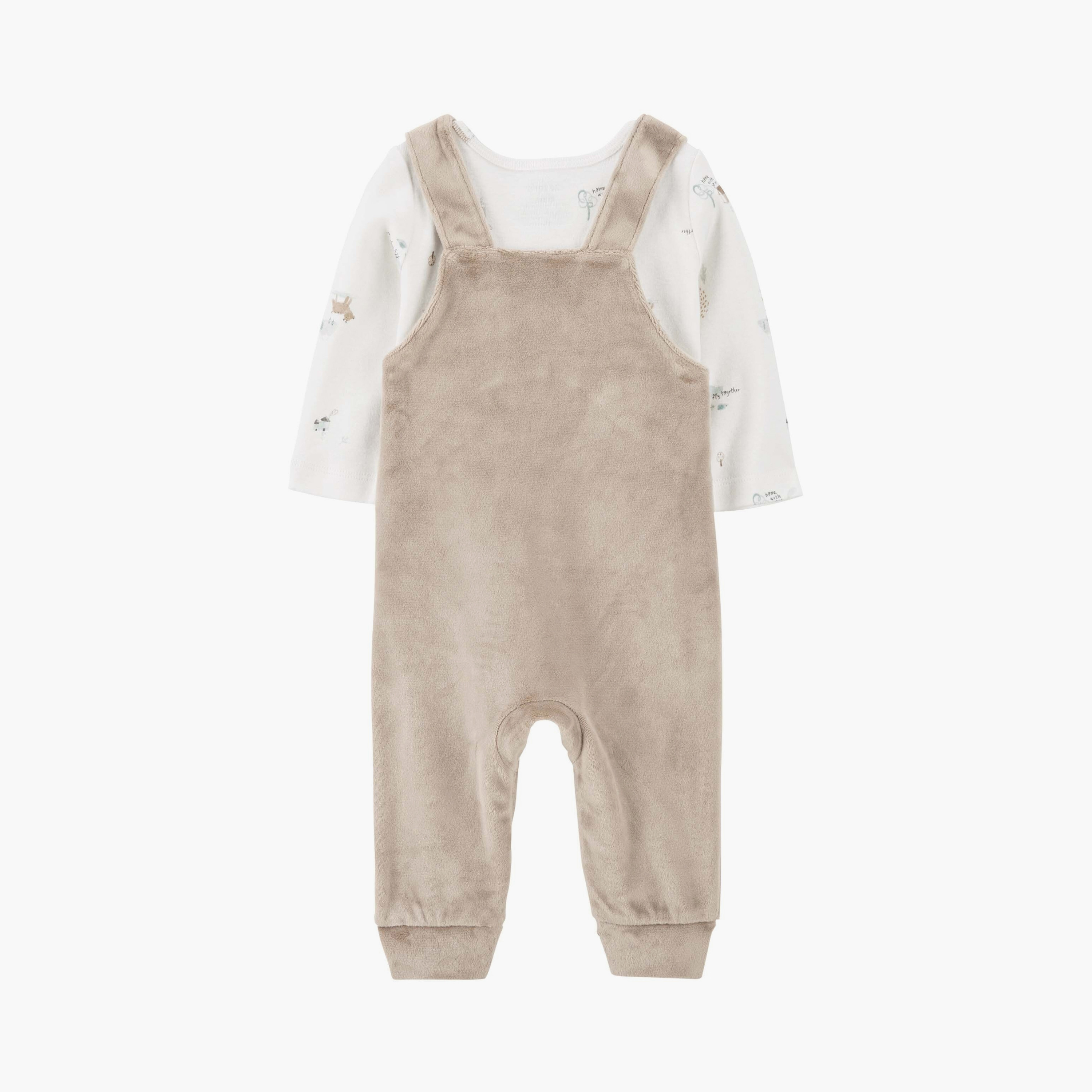 دنغري مطبوع بأكمام طويلة مع تي شيرت من كارترز-boys-clothing-setsandcoords-image-2