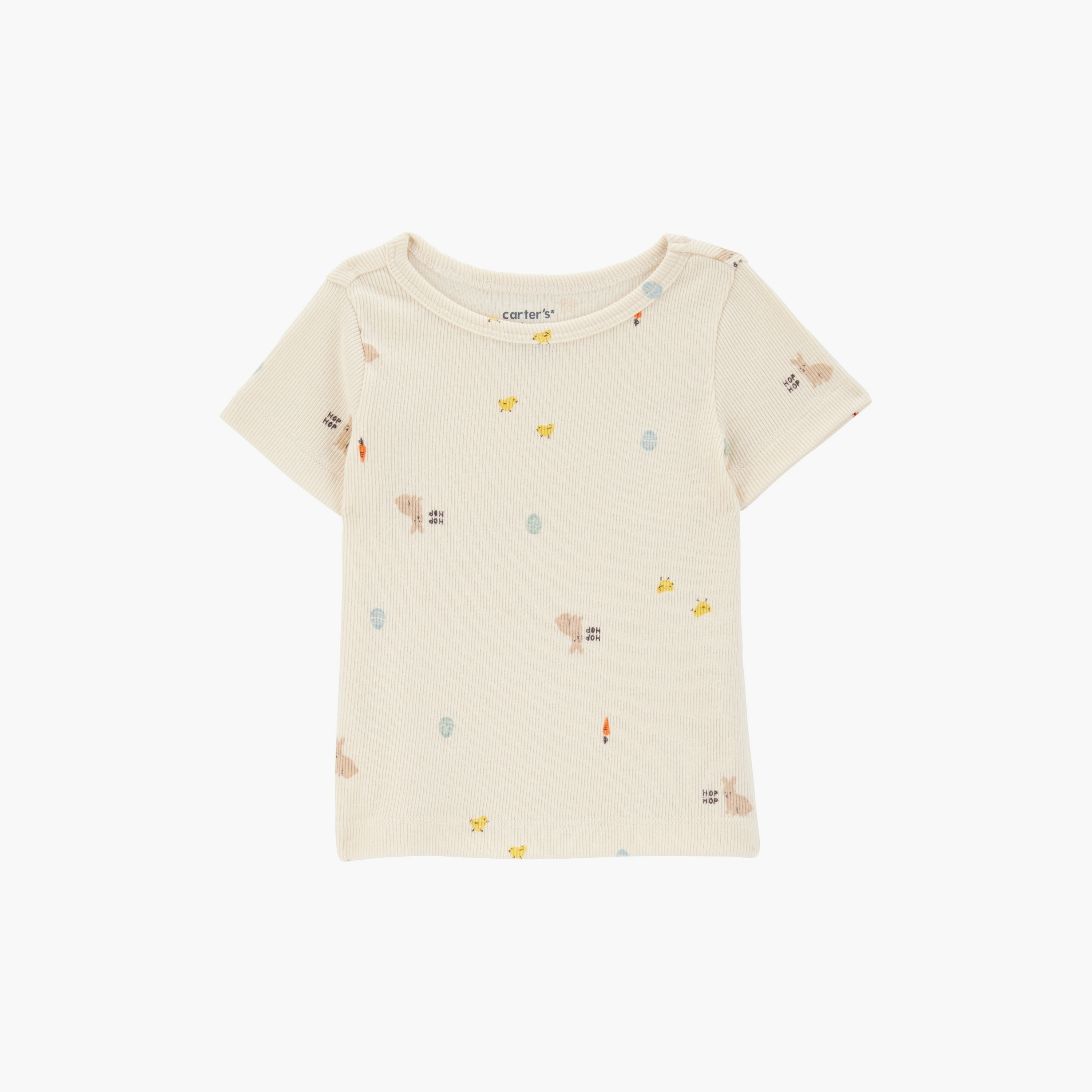 Carter's 2-Piece Bunny Printed Short Sleeves T-Shirt with Dungaree-baby-boys-clothing-setsandcoords-image-3