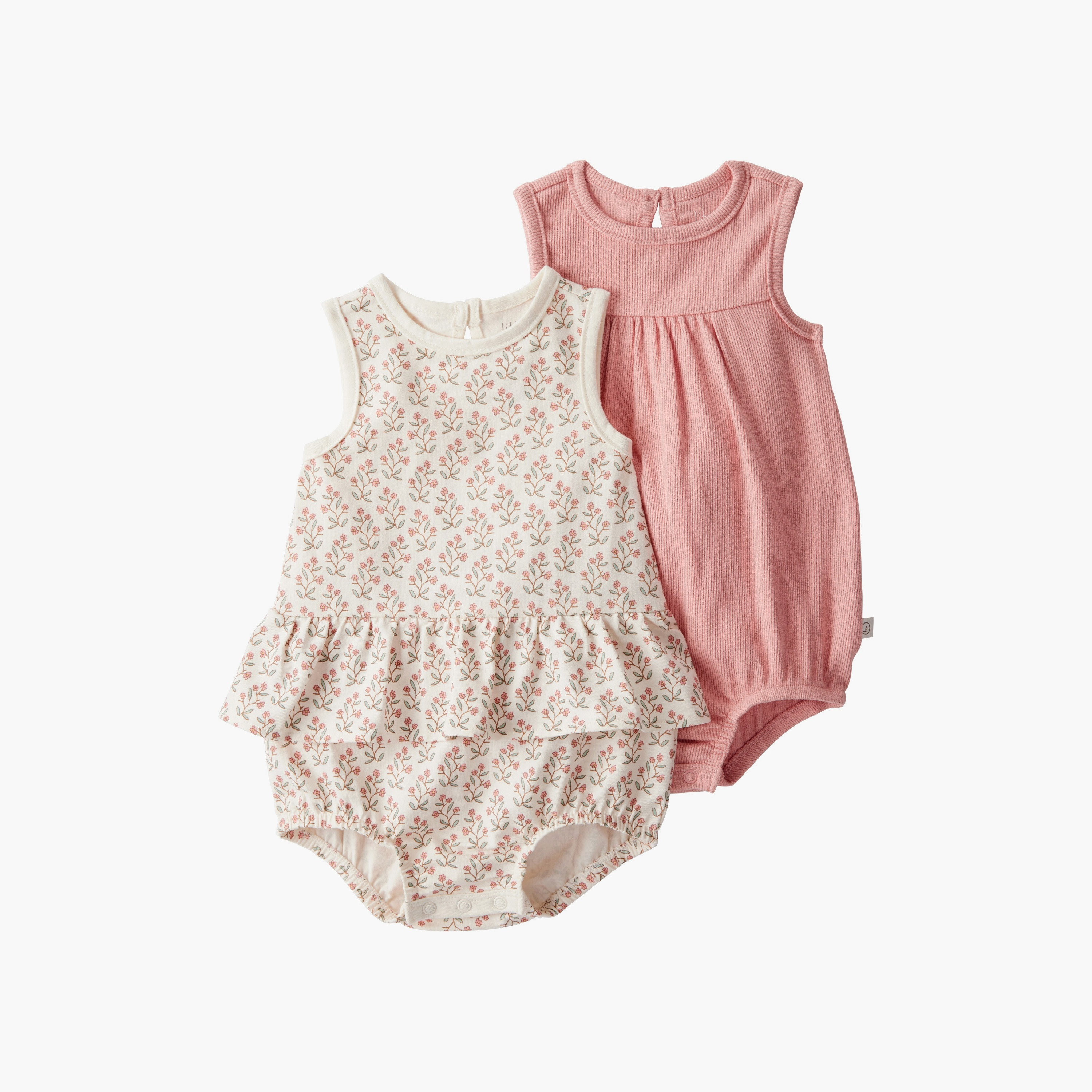 بودي سوت مكونة من قطعتين مطبوعة بالزهور بأكمام قصيرة من كارترز-girls-clothing-rompers-image-1